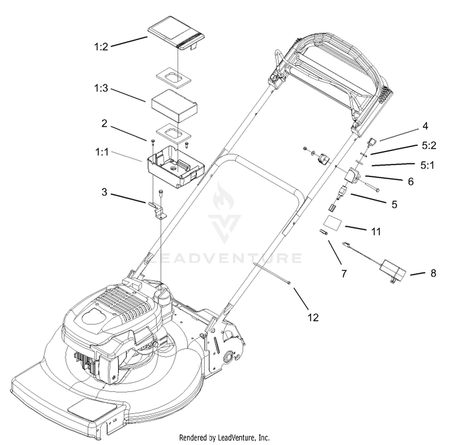 Toro electric start discount lawn mower parts