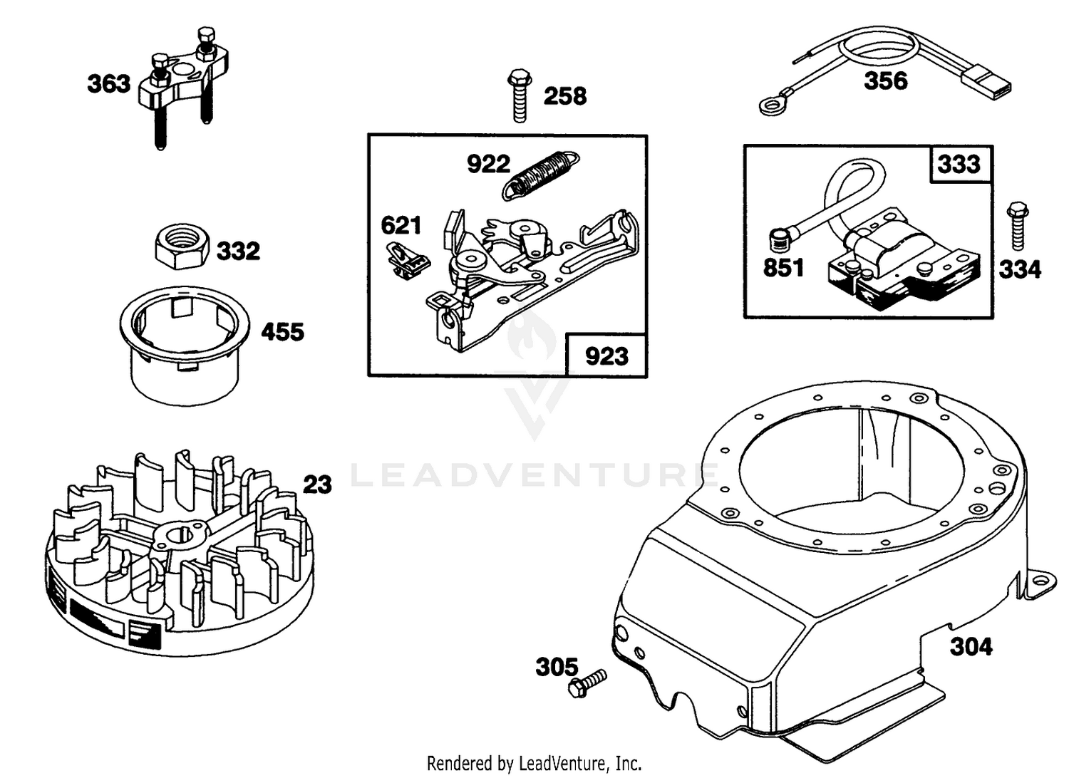 Engine Briggs  Stratton Model 124702-3115-01 6