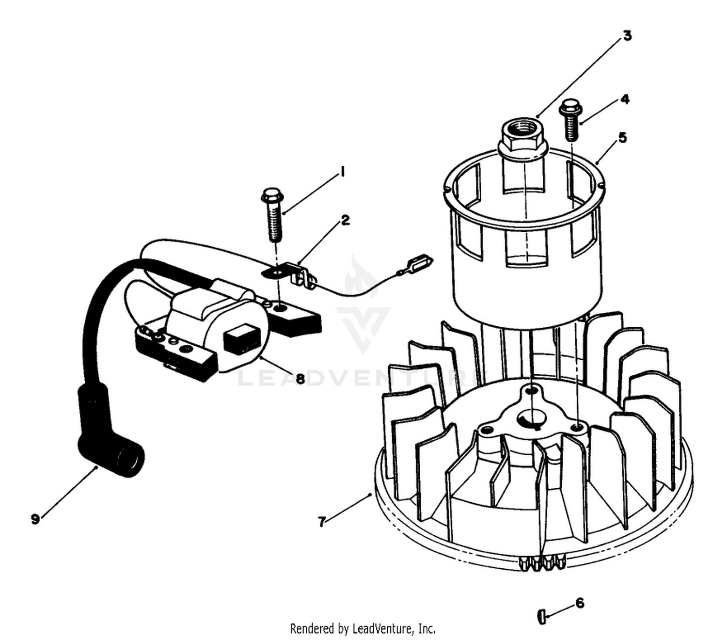 Magneto  Flywheel Assembly (model No. Vmg6)