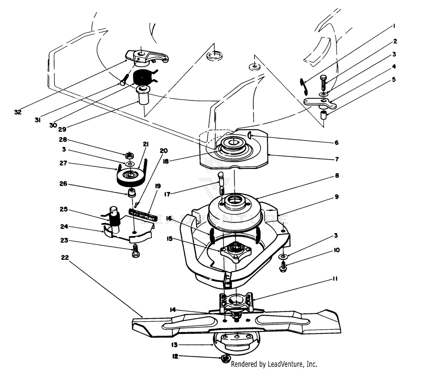 Blade Brake Clutch Assembly