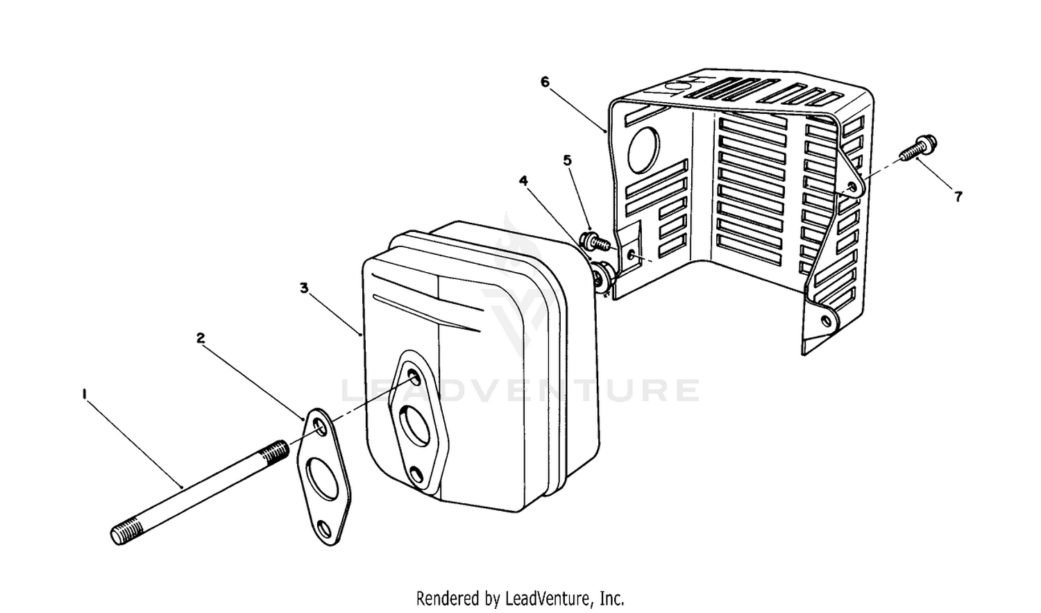 Muffler Assembly (model No. Vmh7)