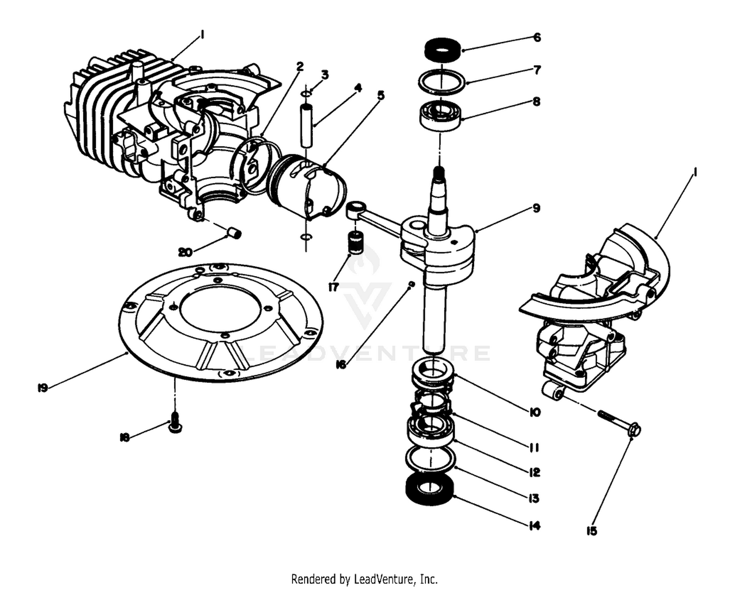 Crankshaft Assembly (engine No. 47pl0-2)