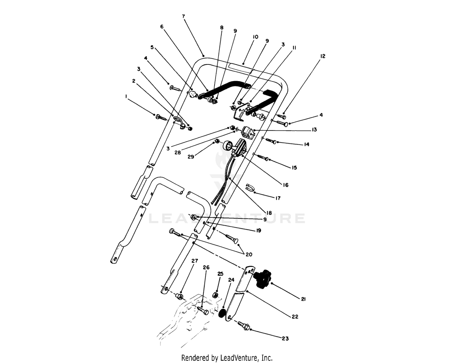 Handle  Throttle Control Assembly