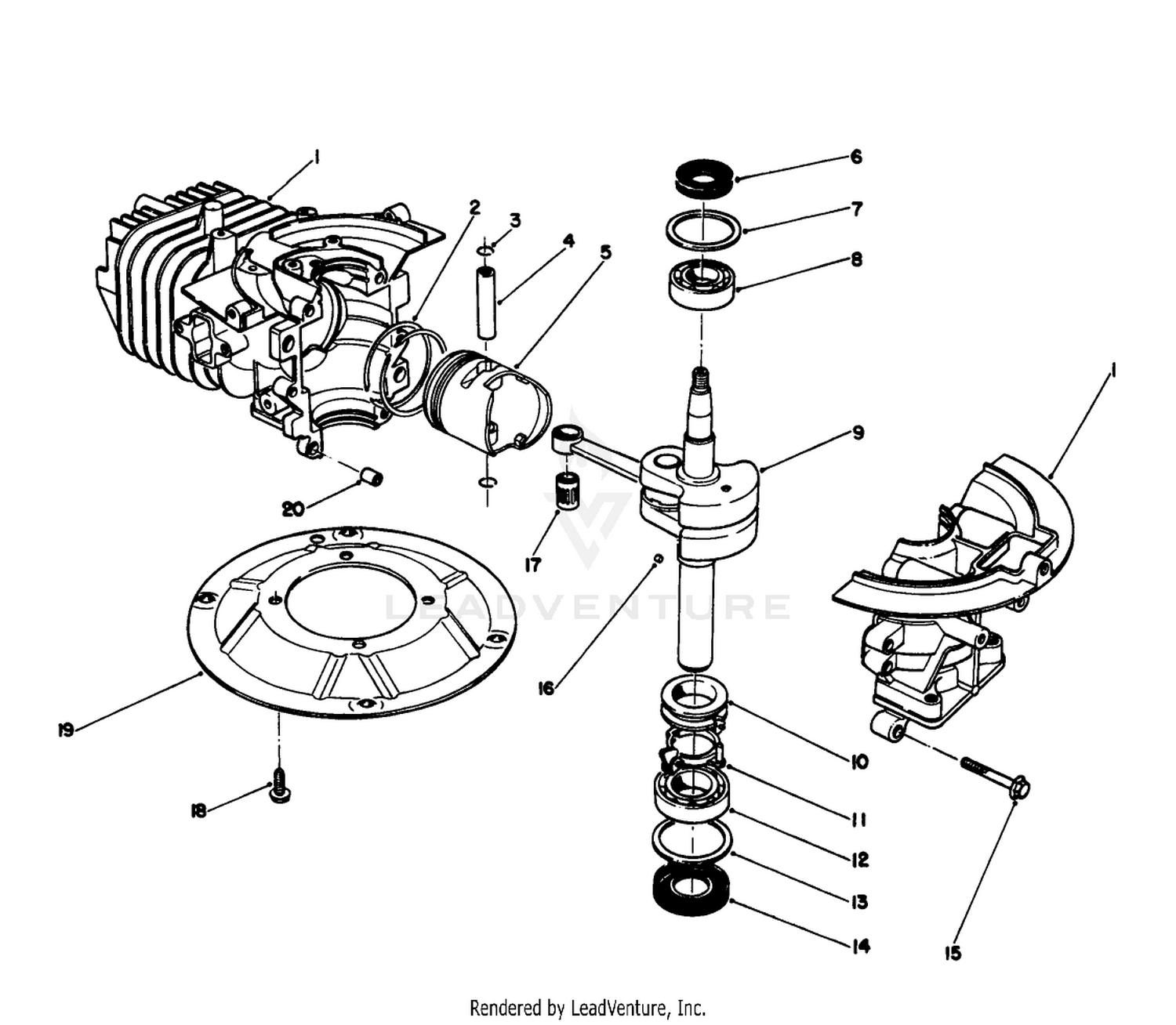 Crankshaft Assembly (model No. 47pn2-3)