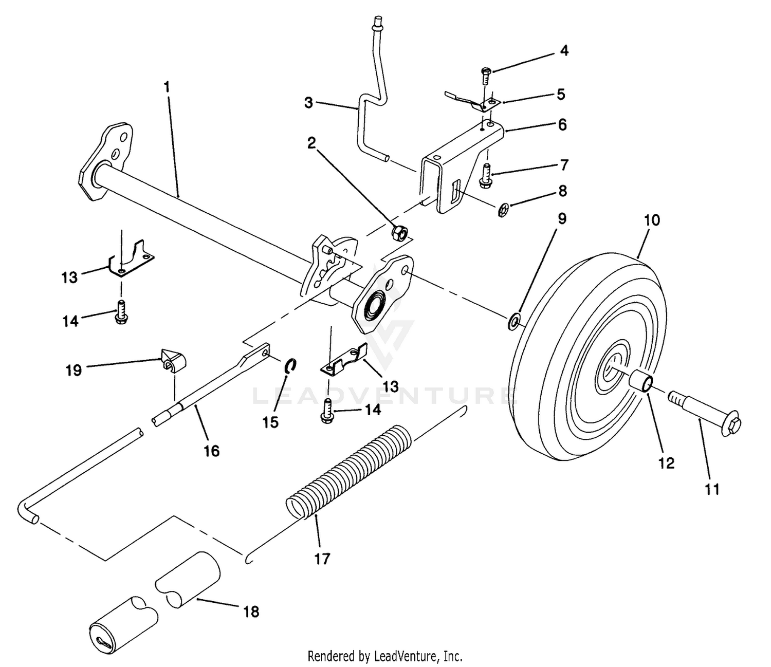 H.p. Rear Axle Assembly (model No. 20901b Only)