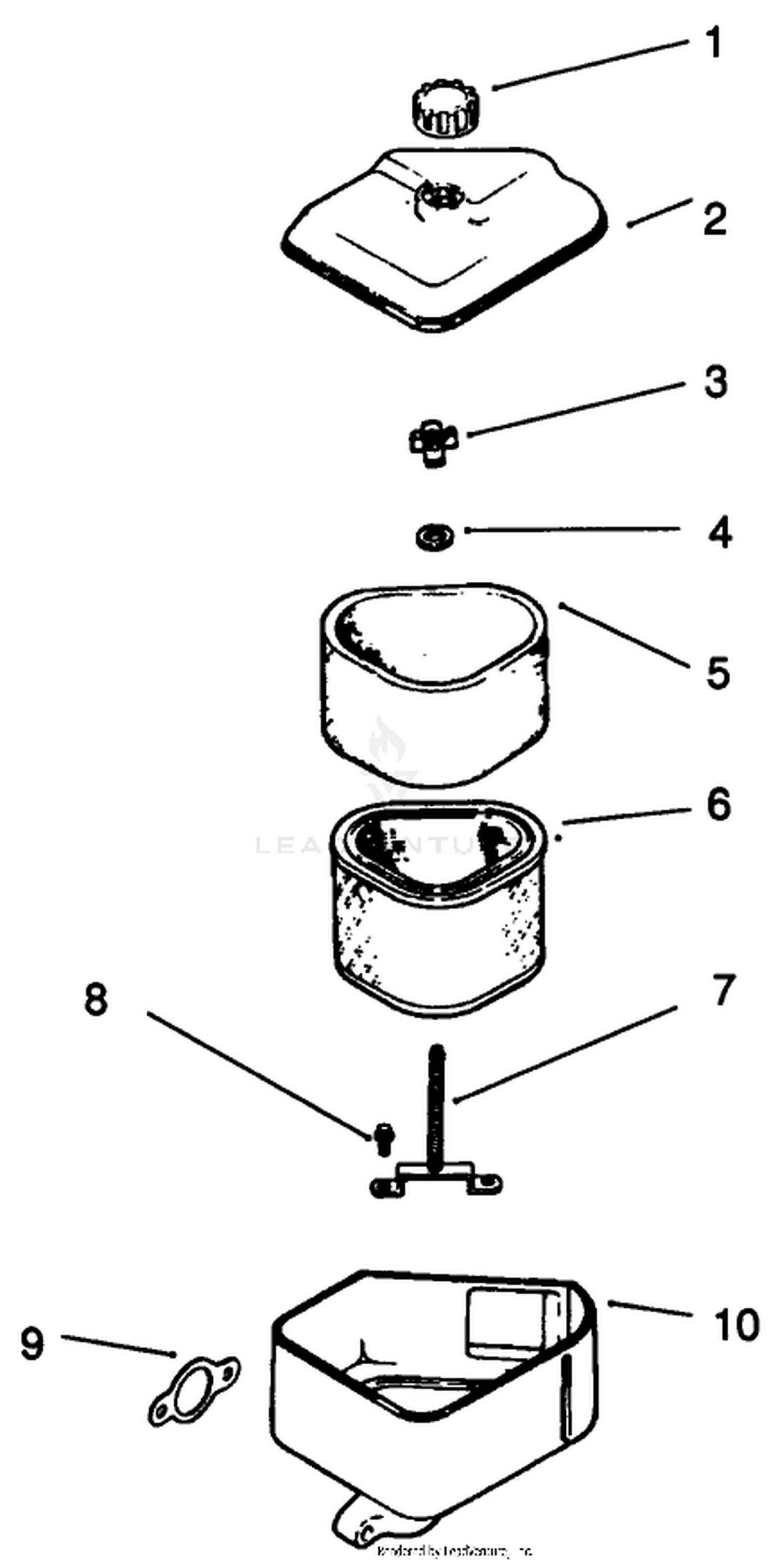 Air Intake/filtration-Engine Kohler Model No. Cv14 S-1429 (continued)