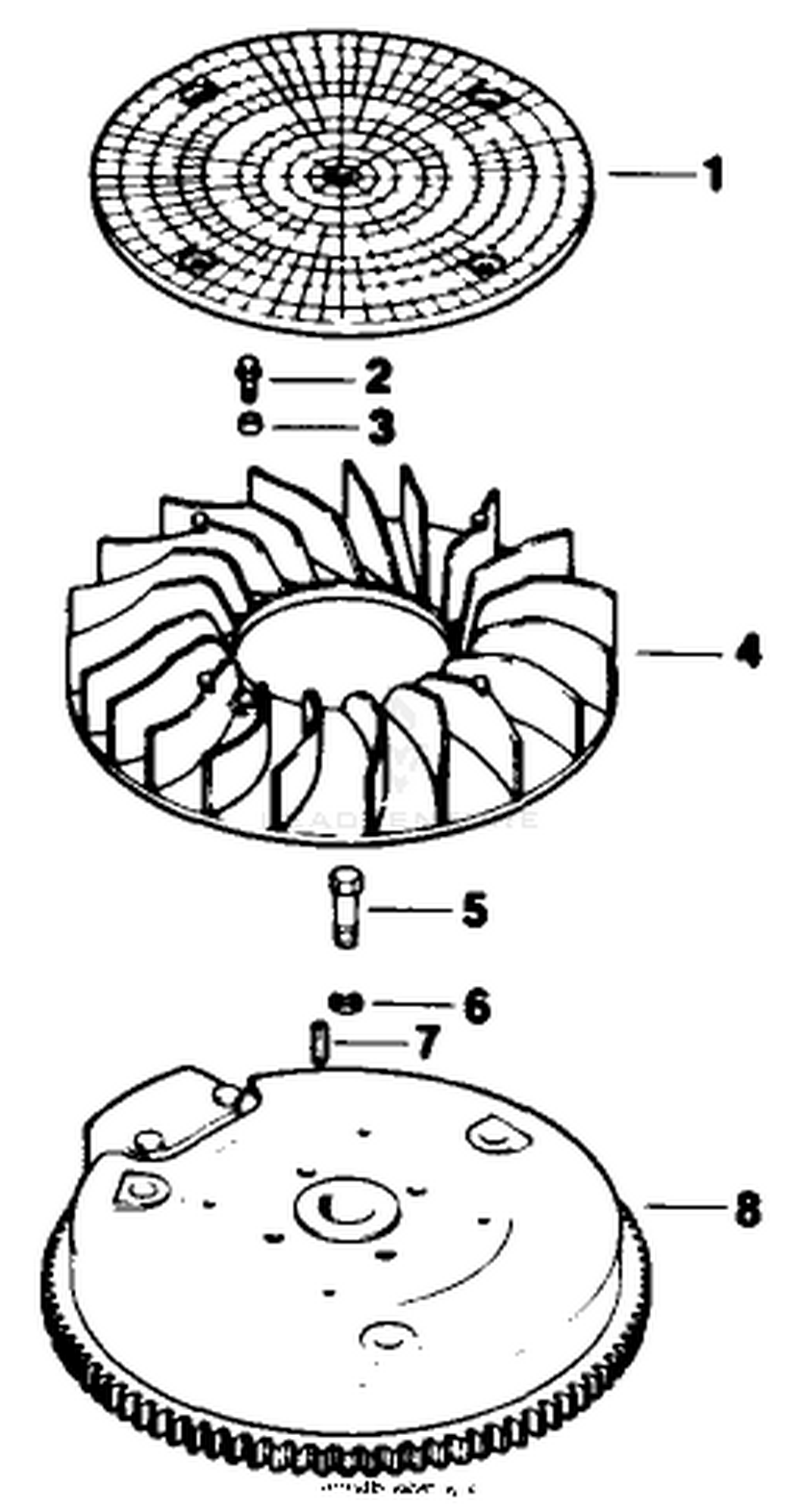 Flywheel-Engine Kohler Model No. Mv16s-Type 56511