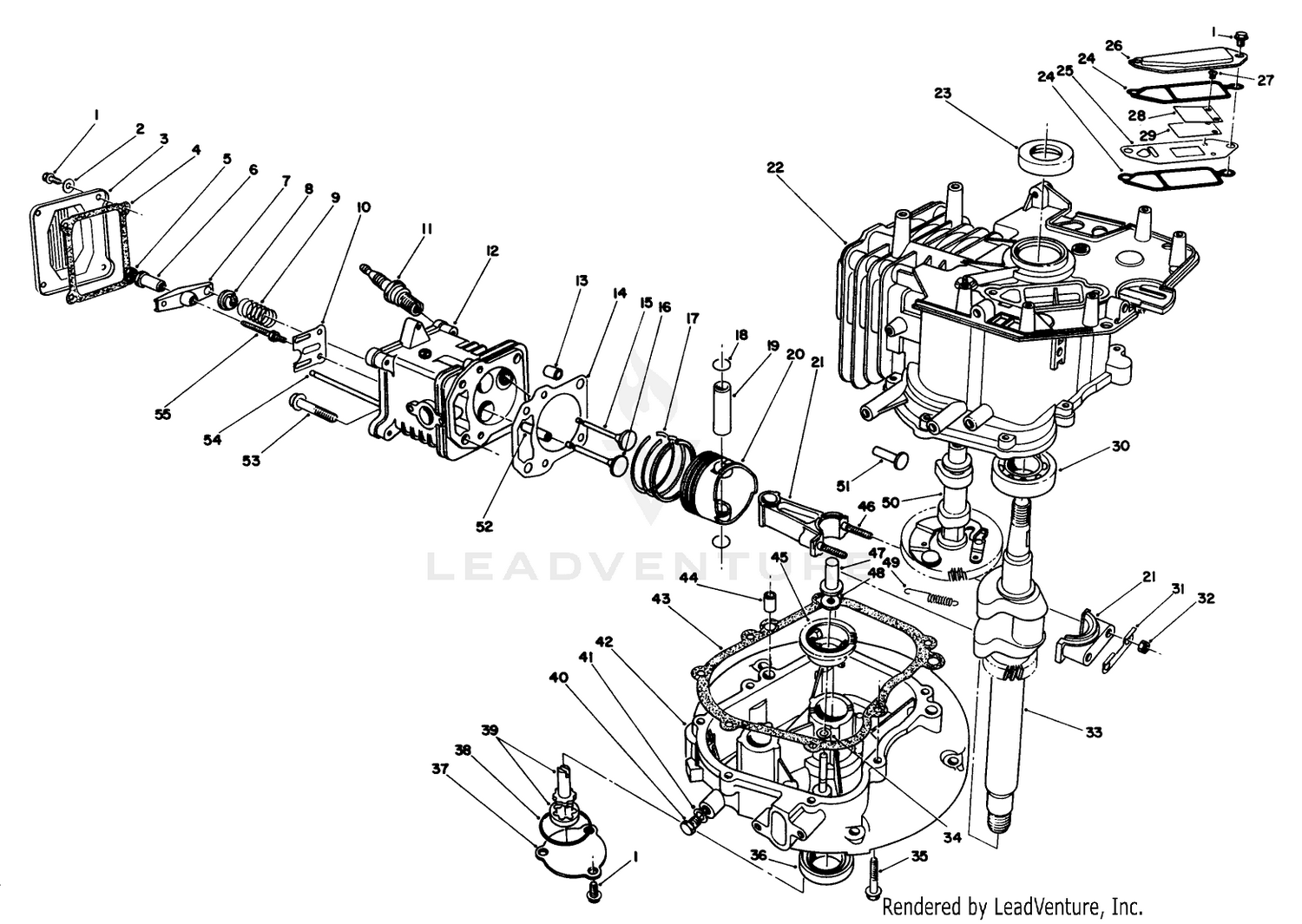 Engine Assembly (continued)(model No. Vmh7)