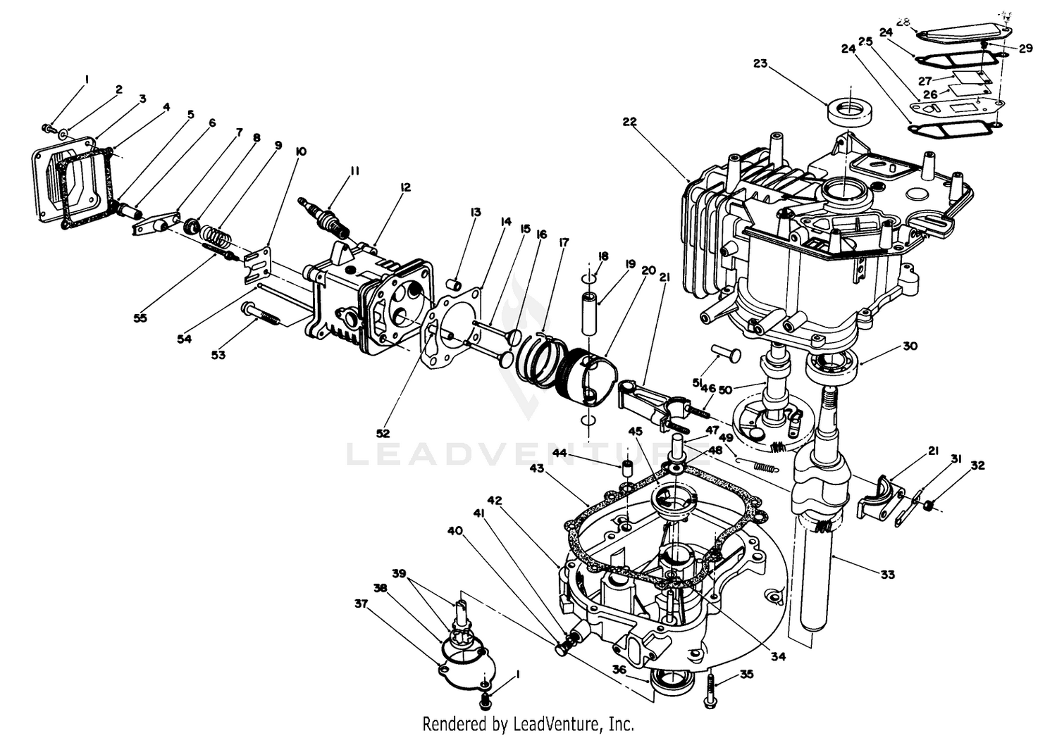 Engine Assembly Model No. Vmj-8 (continued)