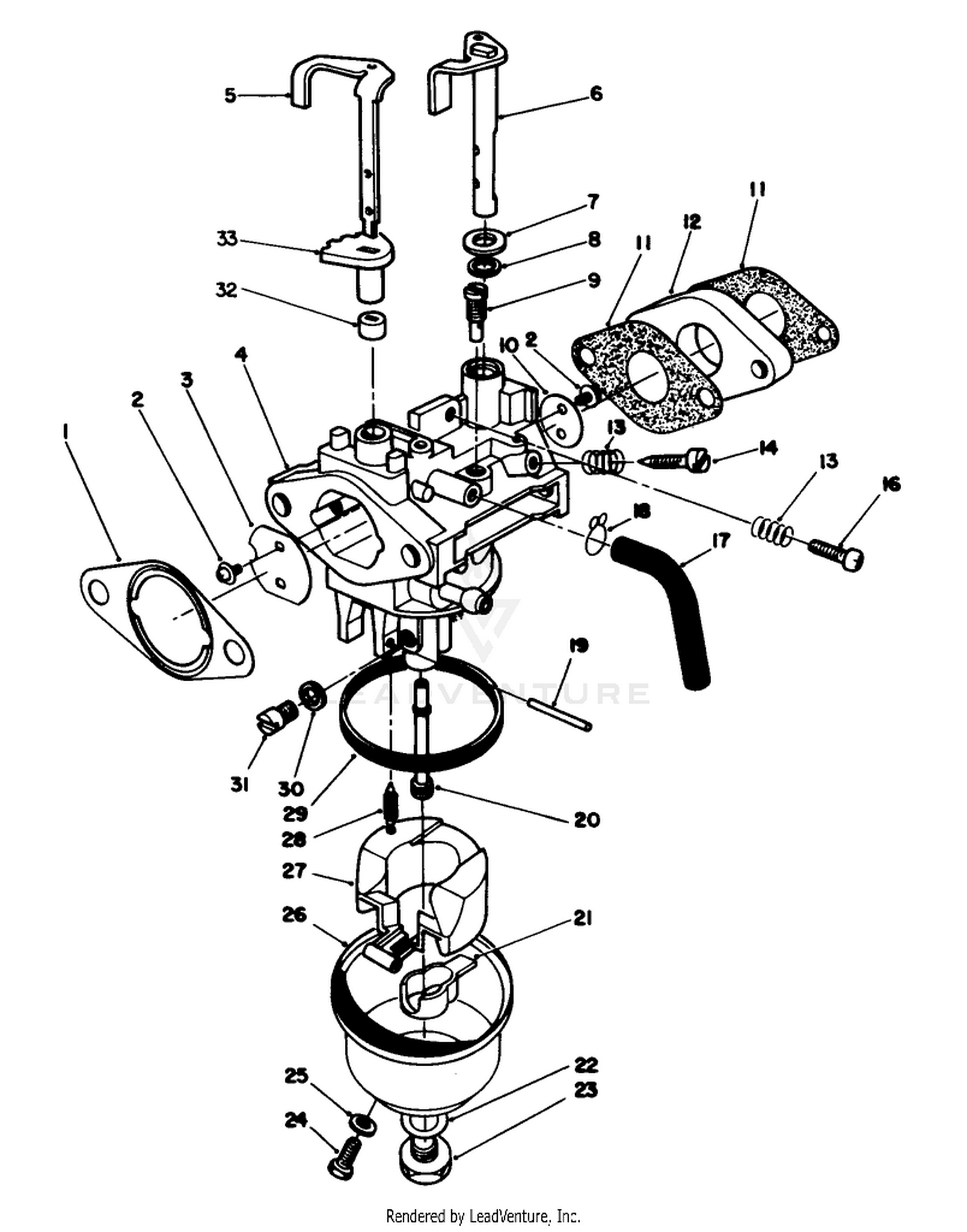 Carburetor Assembly (model No. Vmh7)
