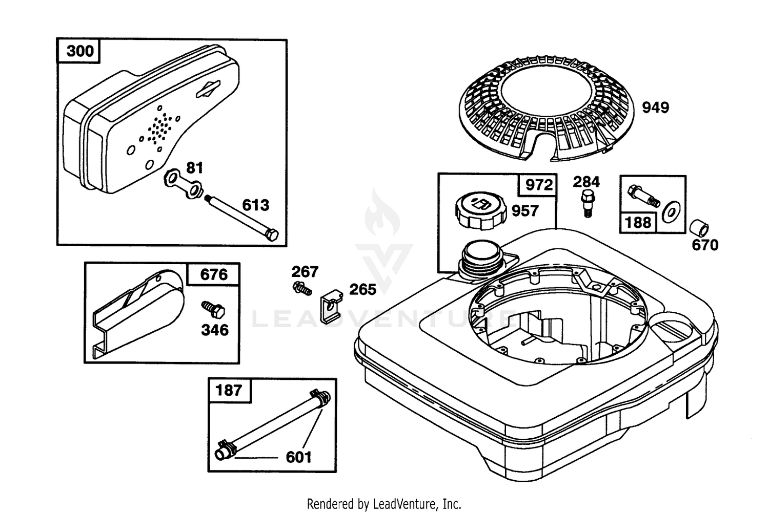 Engine Briggs  Stratton Model 122702-3171-01 7