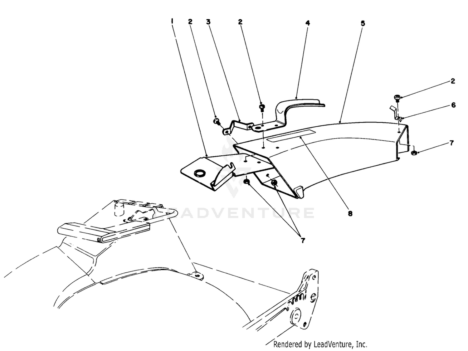 Side Discharge Chute Model No. 59108 (optional)