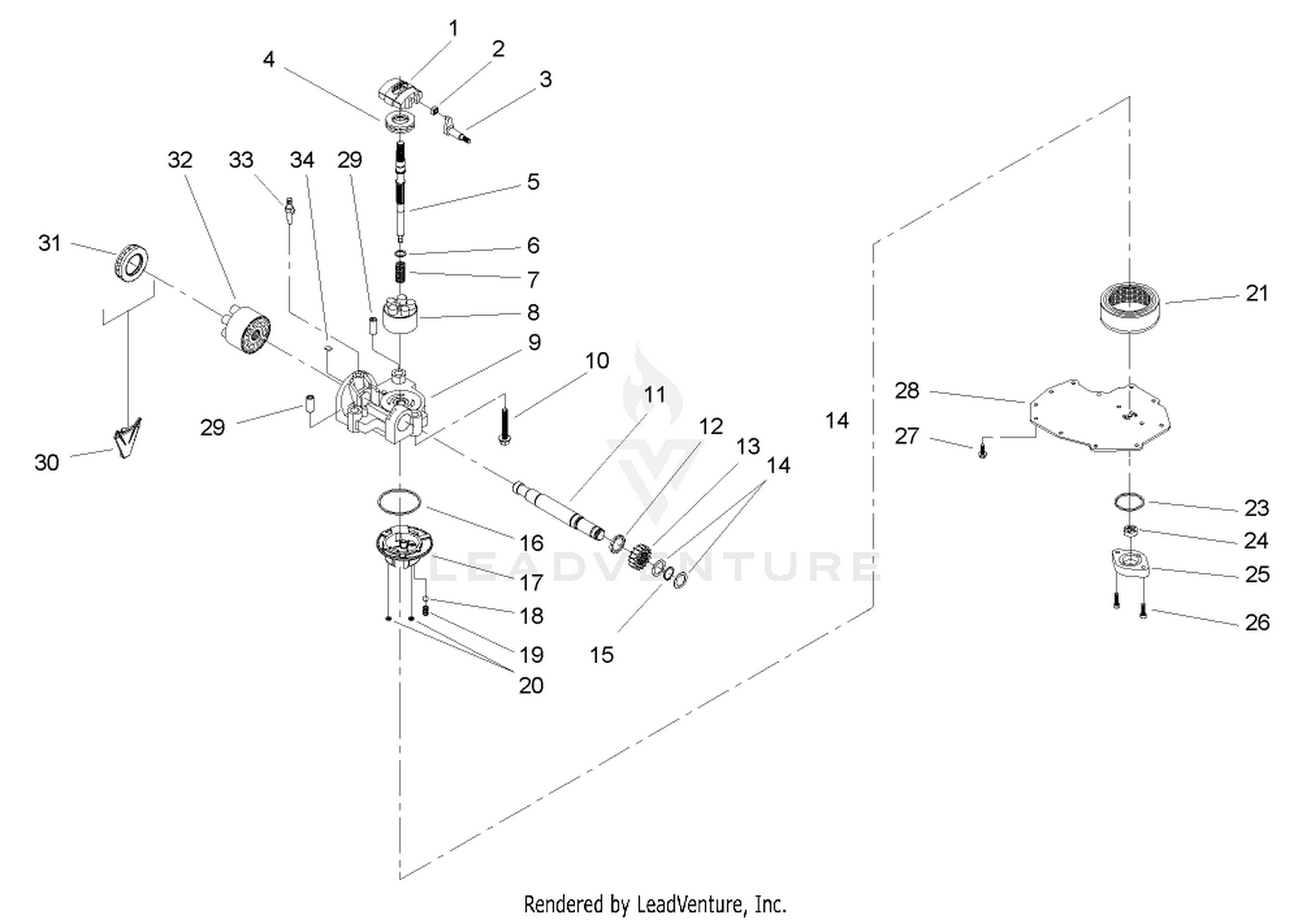 Cylinder Block Assembly  Transaxle Assembly No. 104-4310