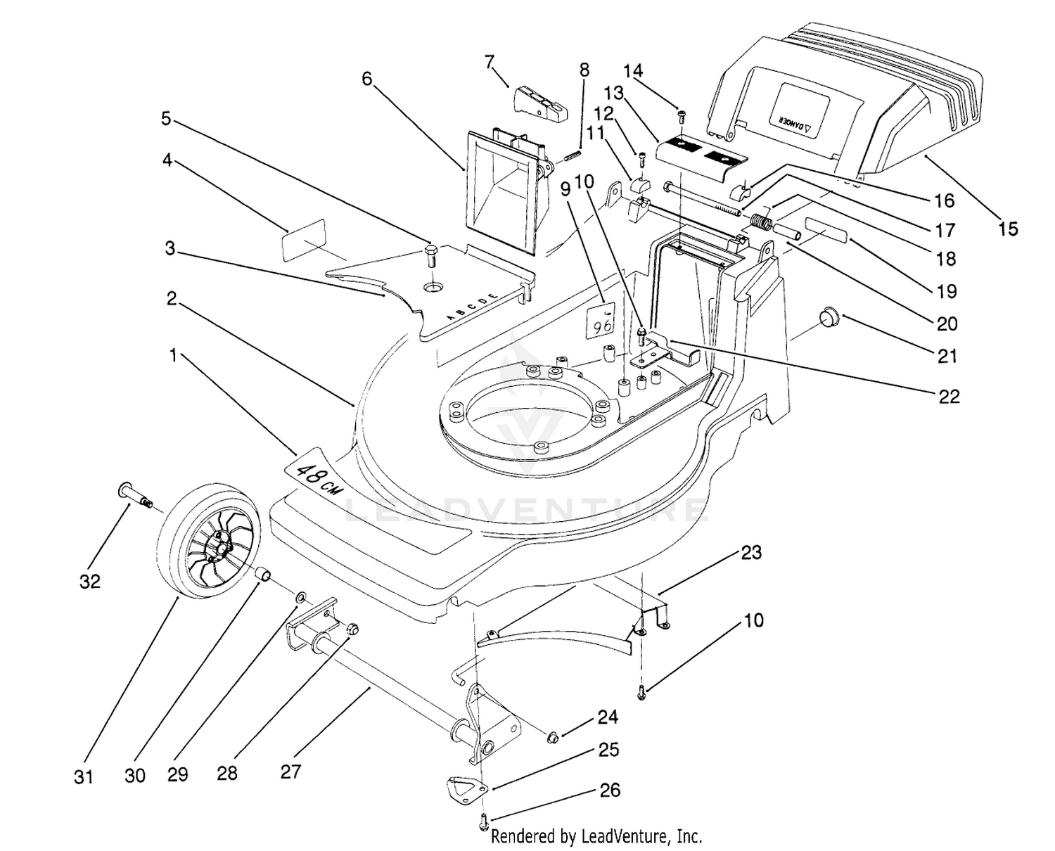 Housing Assembly (model No. 20916b)