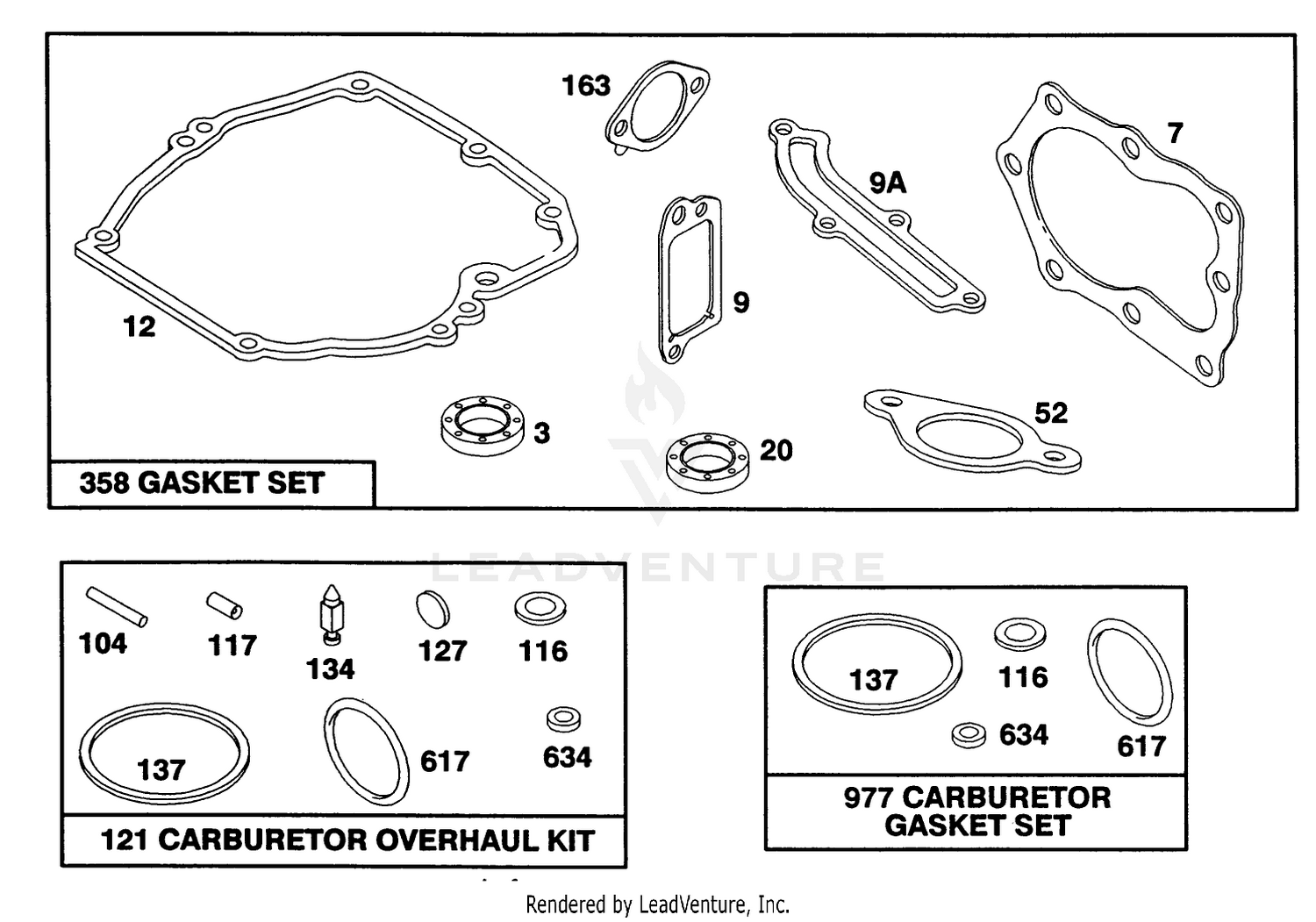 Engine Briggs  Stratton Model 124702-3115-01 8