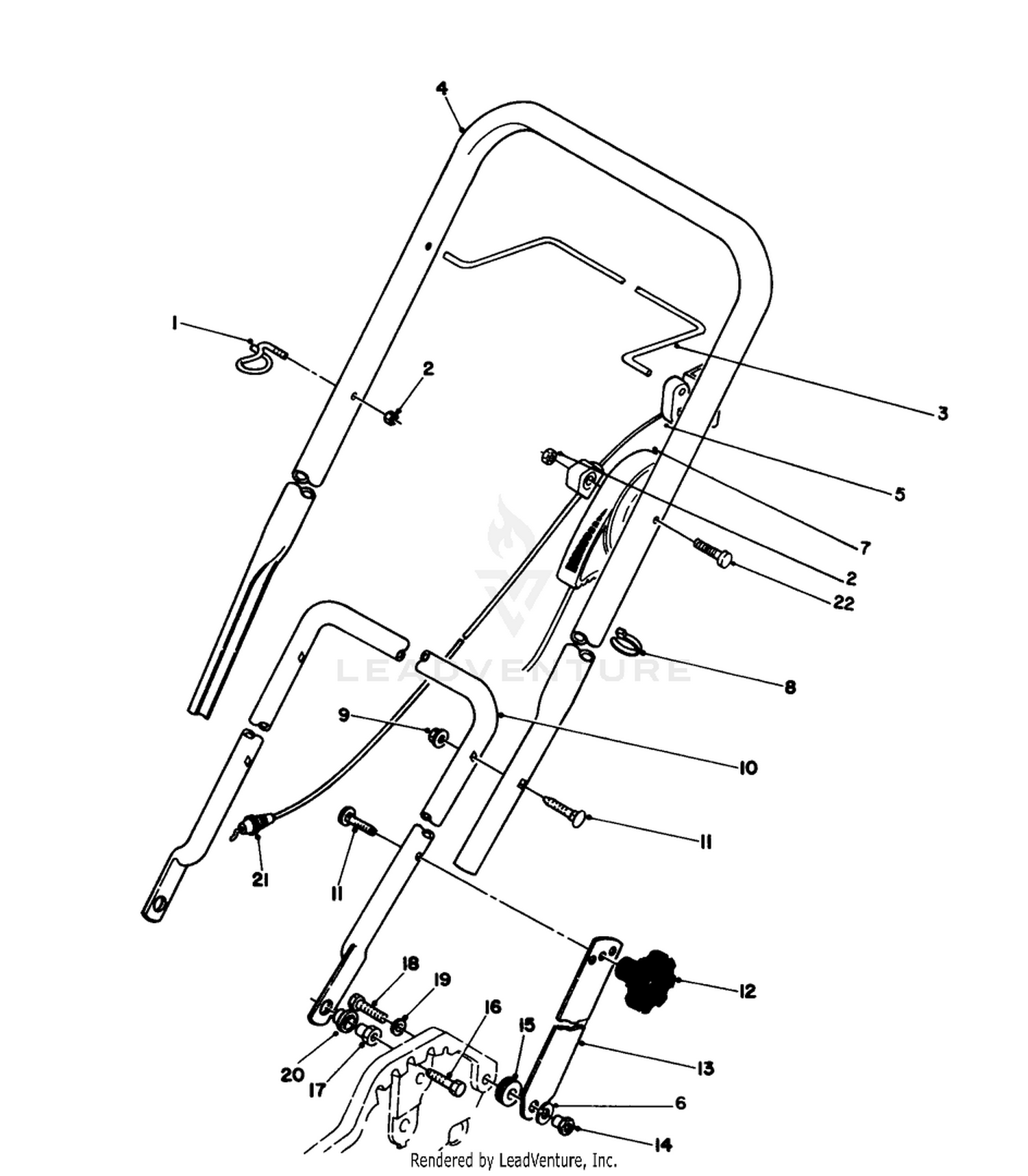 Handle  Throttle Control Assembly