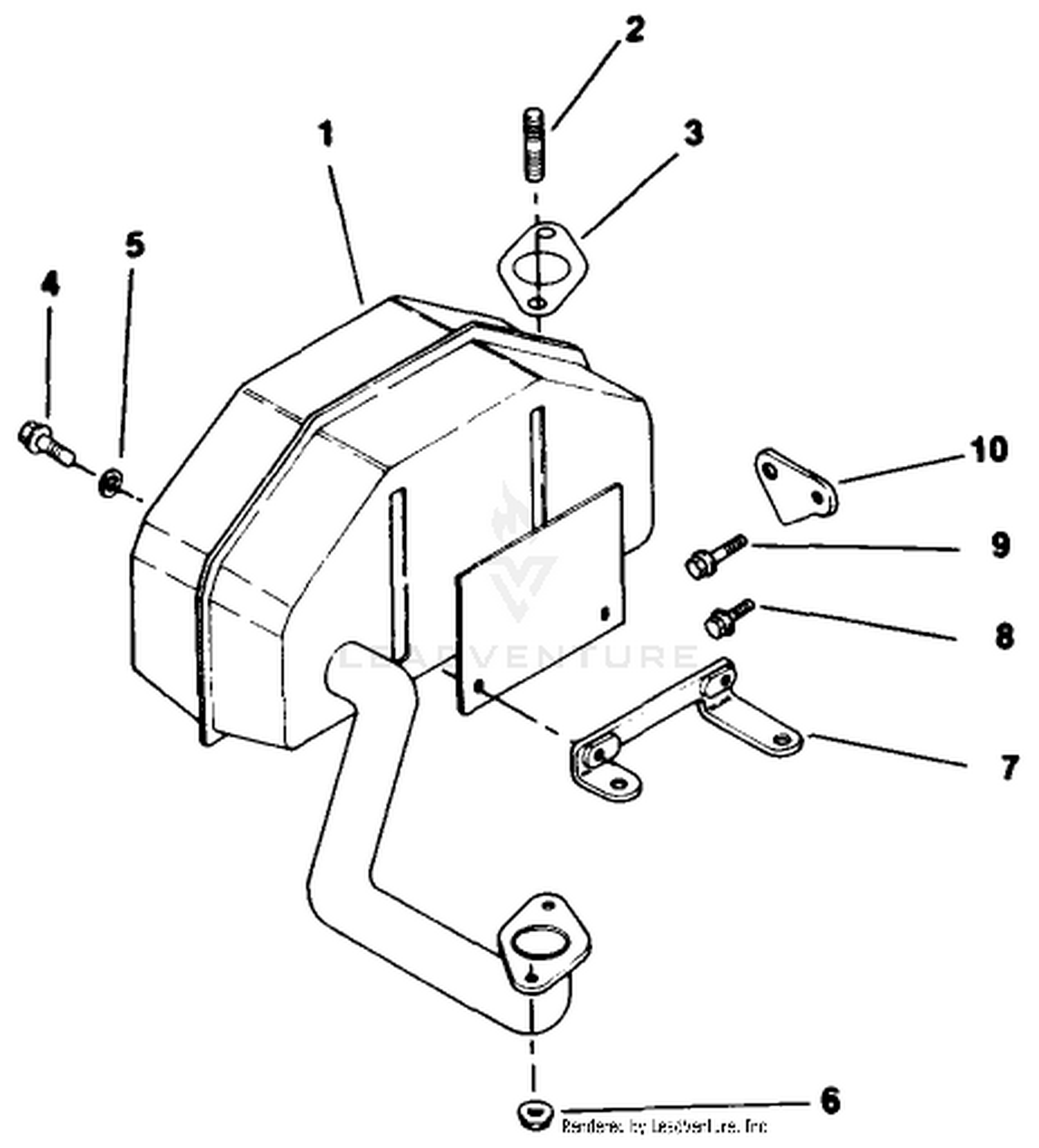 Exhaust-Kohler Engine Model No. Cv14 T-1412