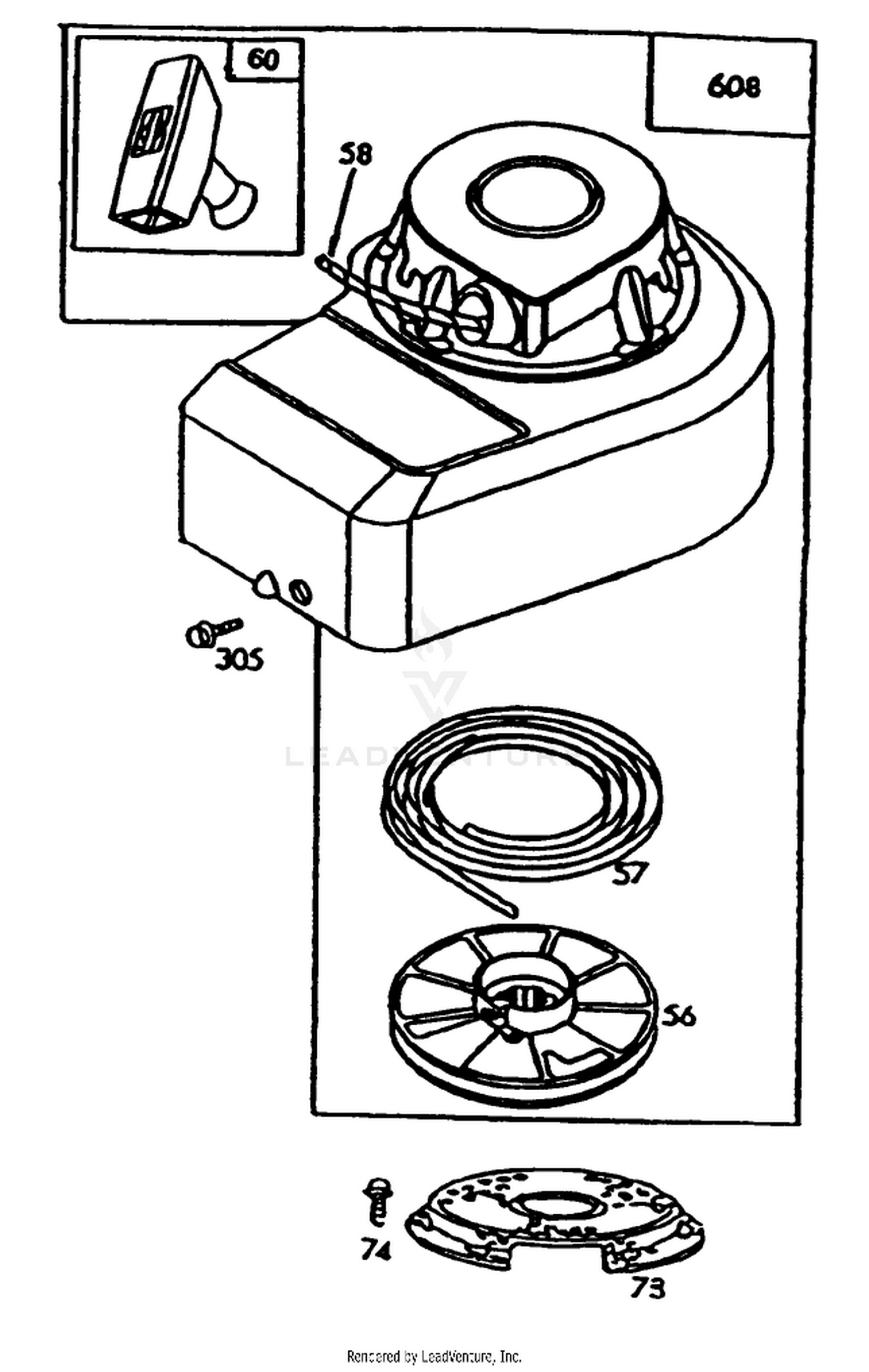 Engine Briggs  Stratton Model 95902-3148-01 3