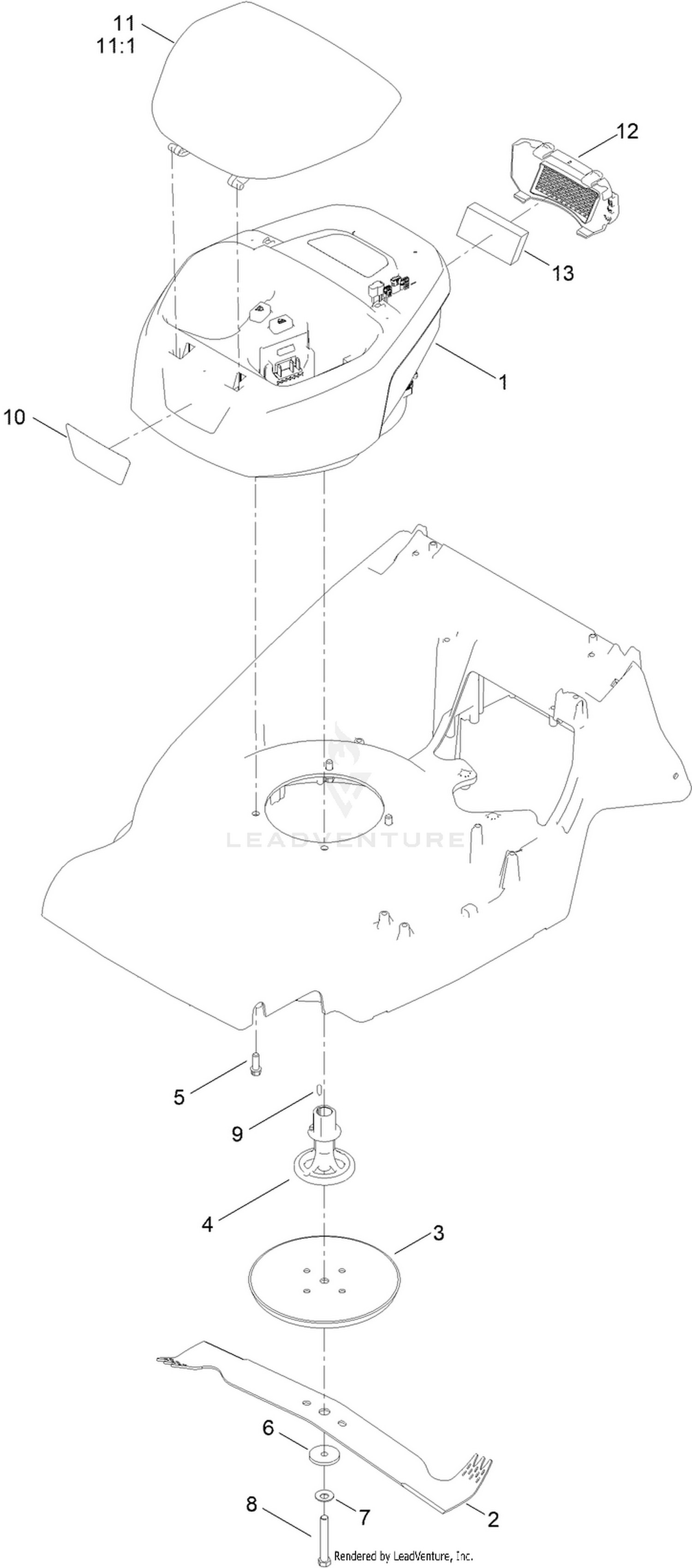 Engine and Blade Assembly