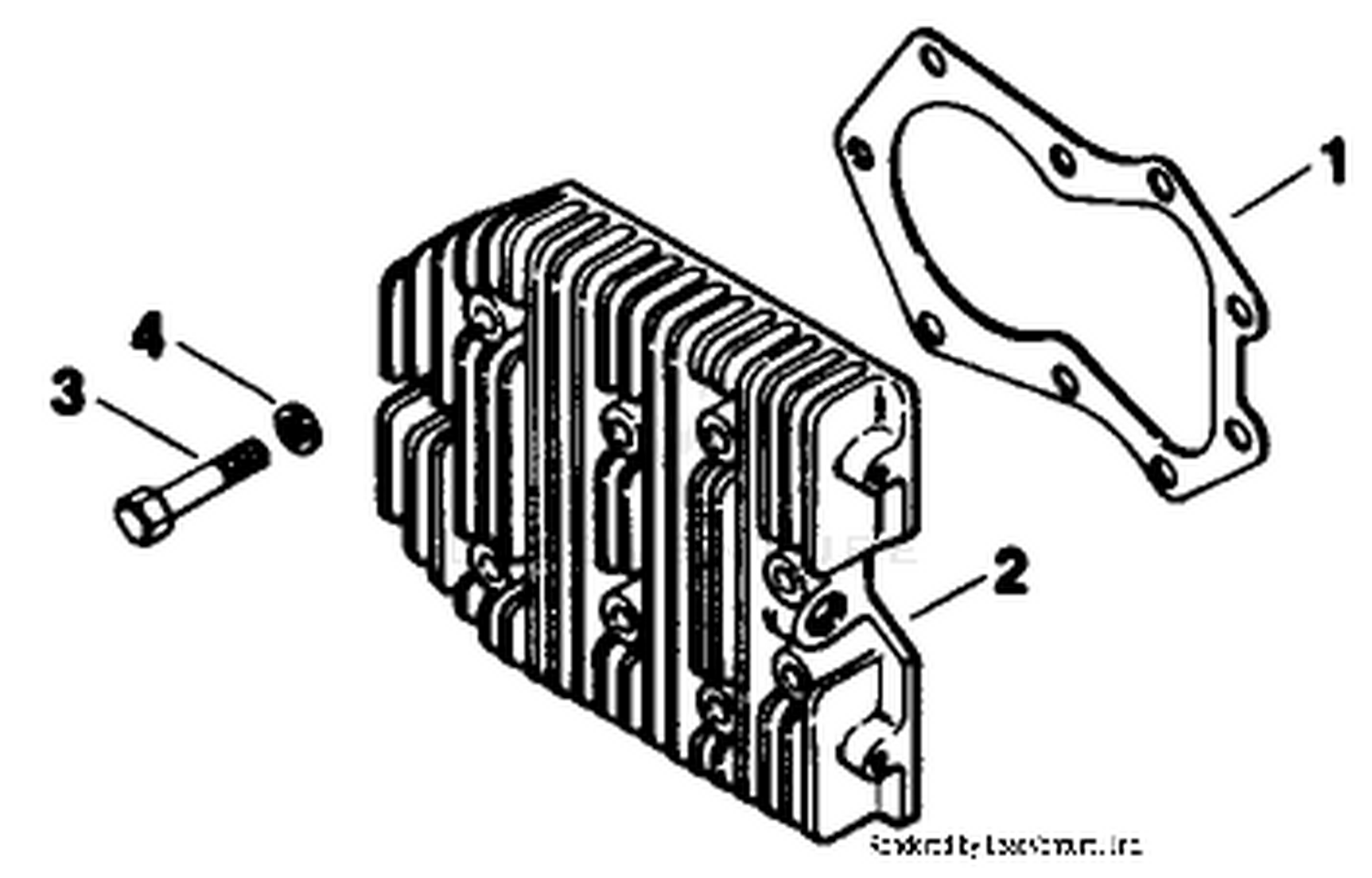 Cylinder Head-Engine Kohler Model No. Mv16s-Type 56519