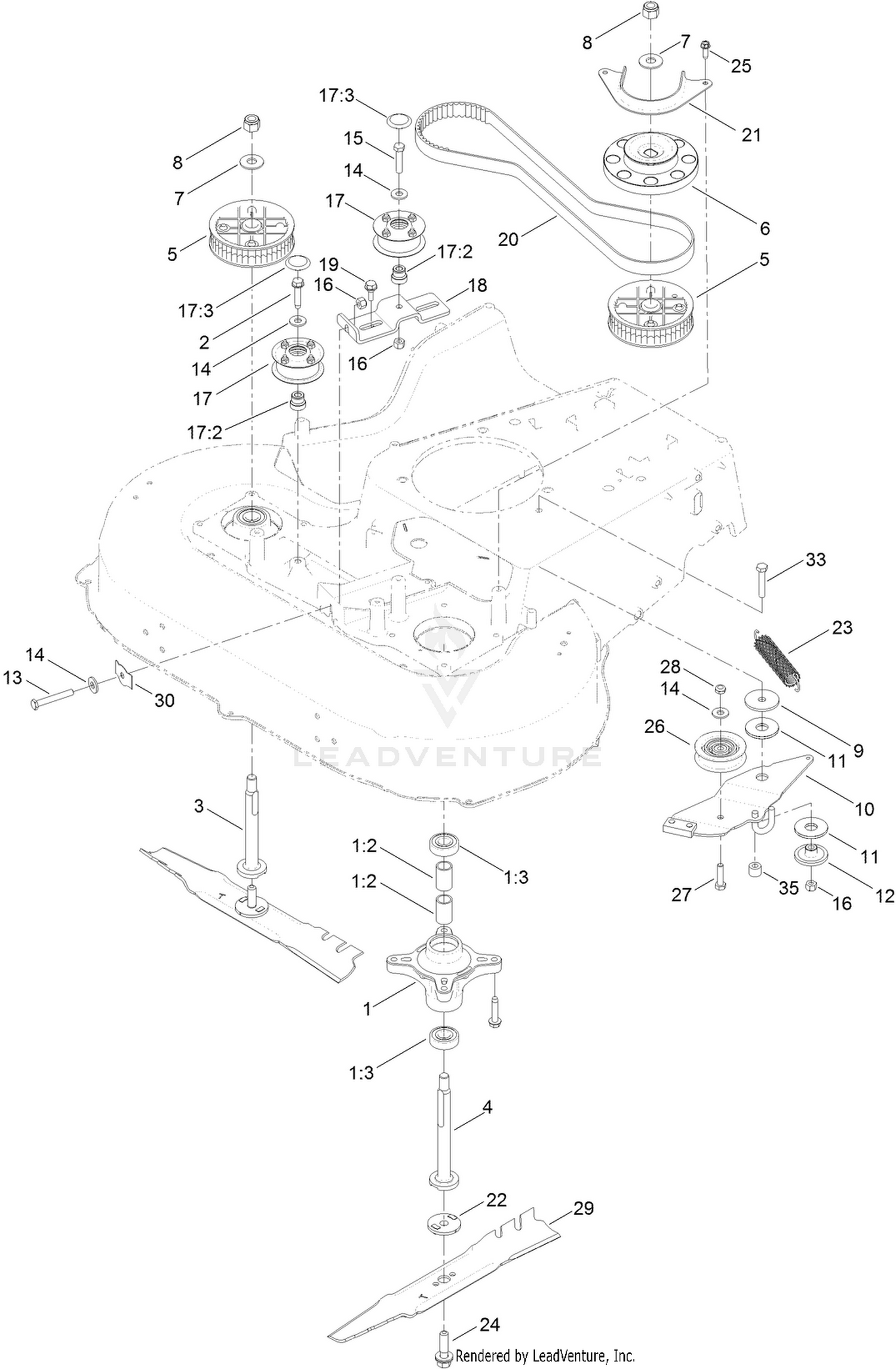 Spindle and Blade Assembly