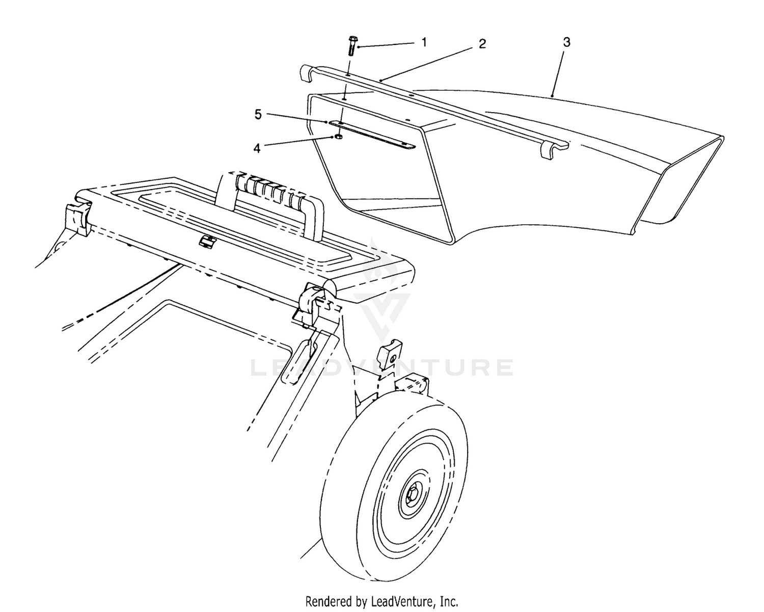 Side Discharge Chute Model No. 59112 (optional)