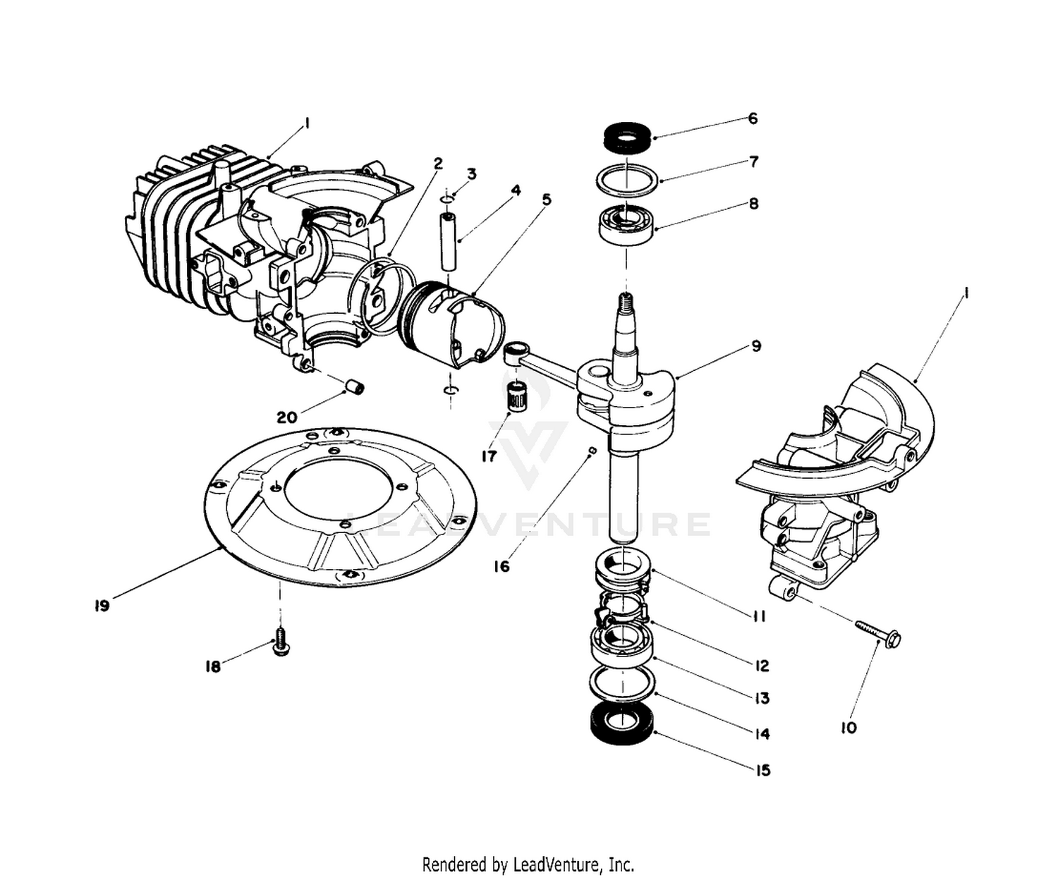 Crank Shaft Assembly (model No. 47pn2-1)