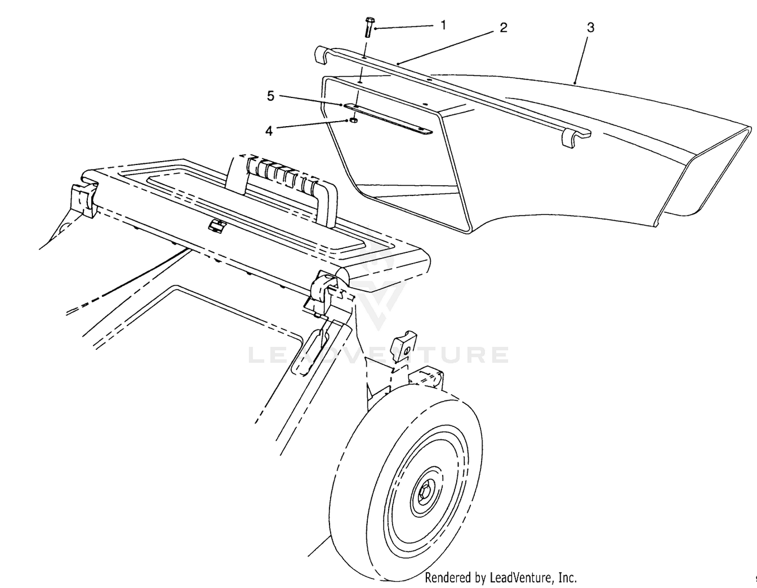 Side Discharge Chute Model No. 59112 (optional)