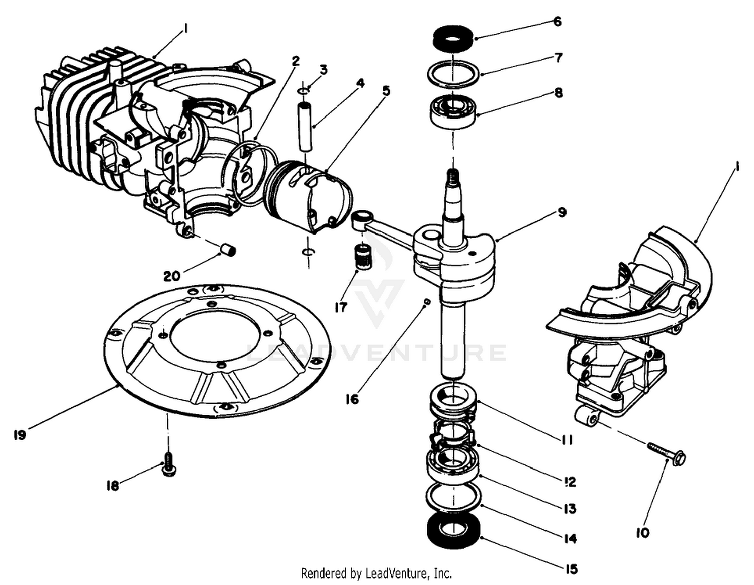 Crankshaft Assembly (model No. 47ph7)