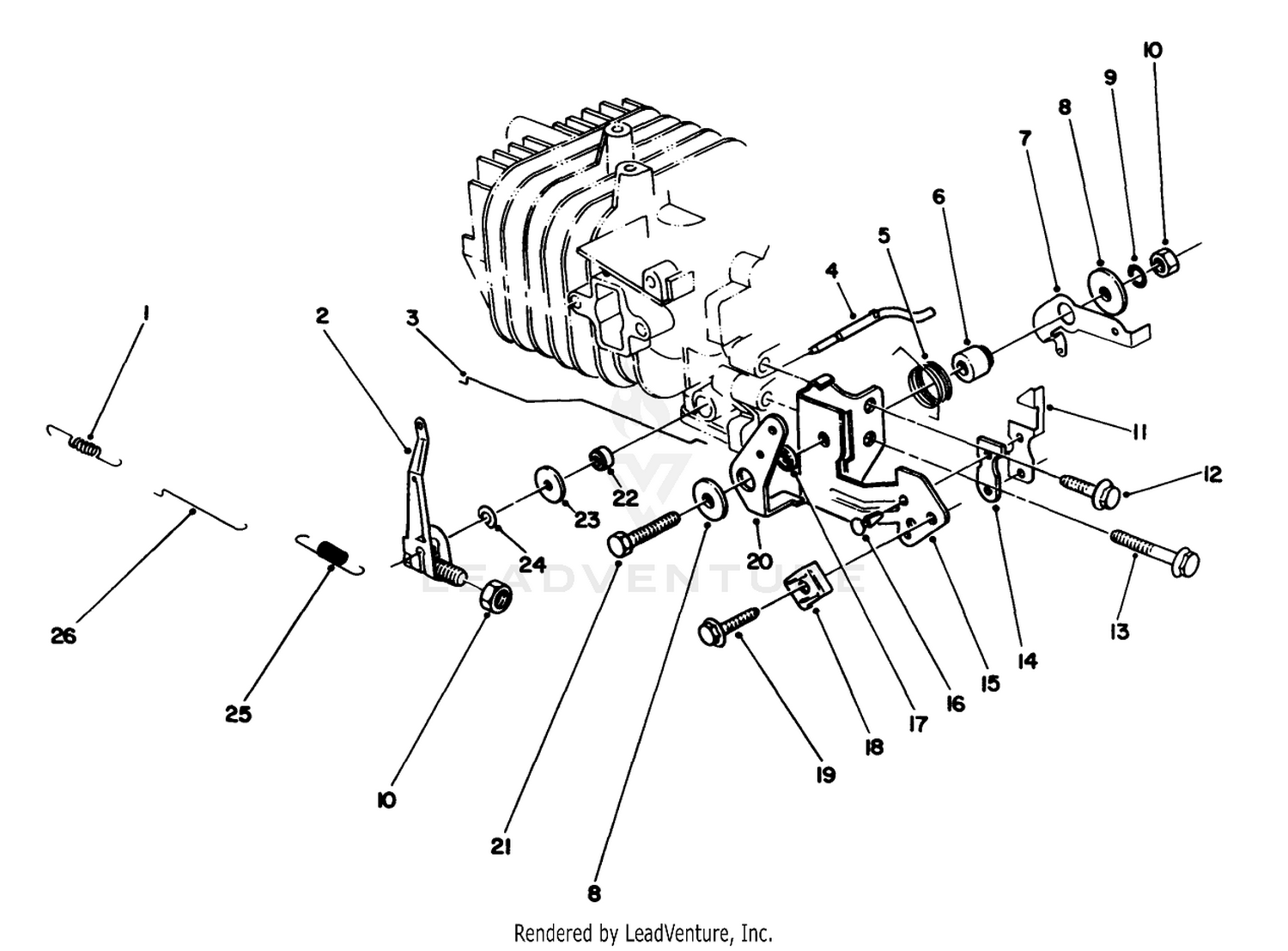 Engine Assembly Model No. 47pj8 4
