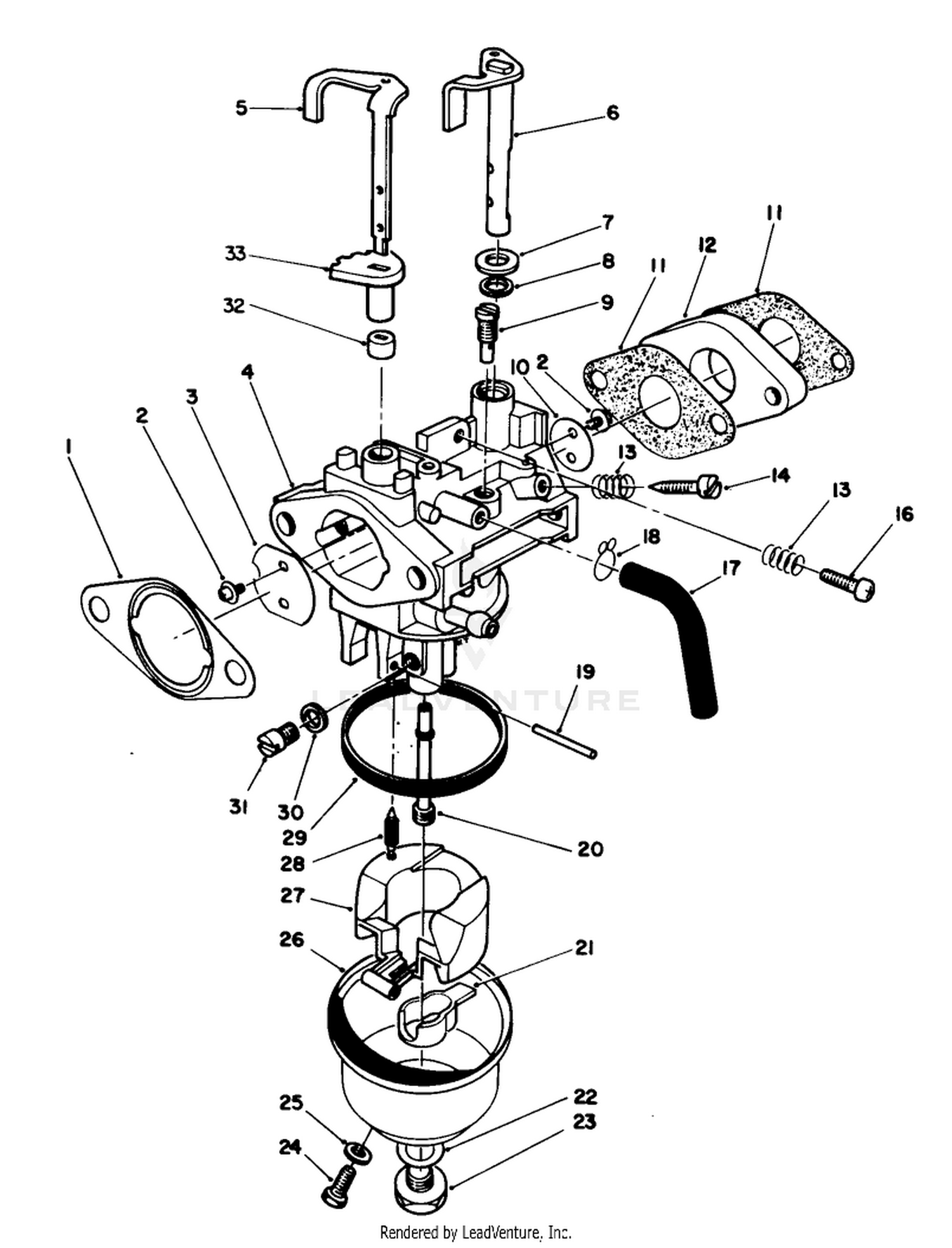 Carburetor Assembly (engine No. Vmj8)