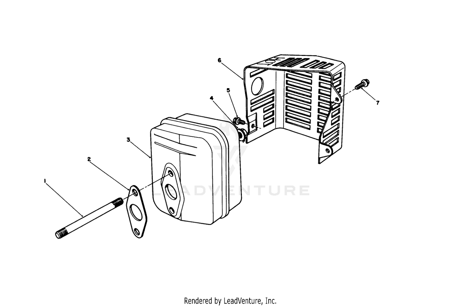 Muffler Assembly (model No. Vmh7)