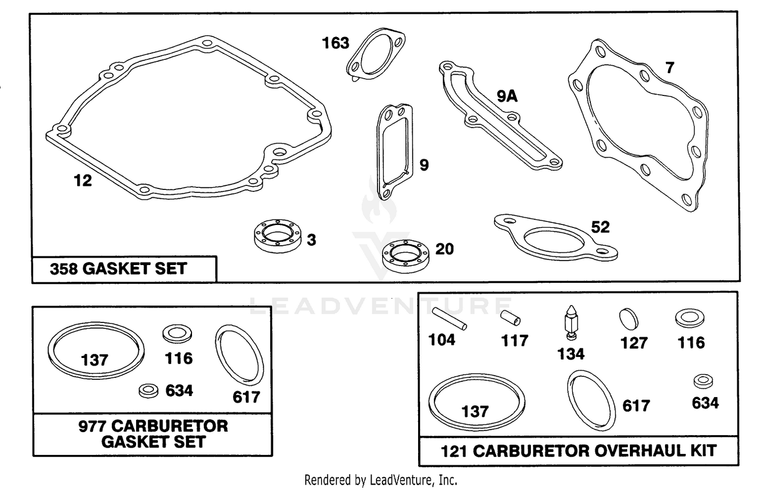 Engine Briggs  Stratton Model 122702-0182-01 8