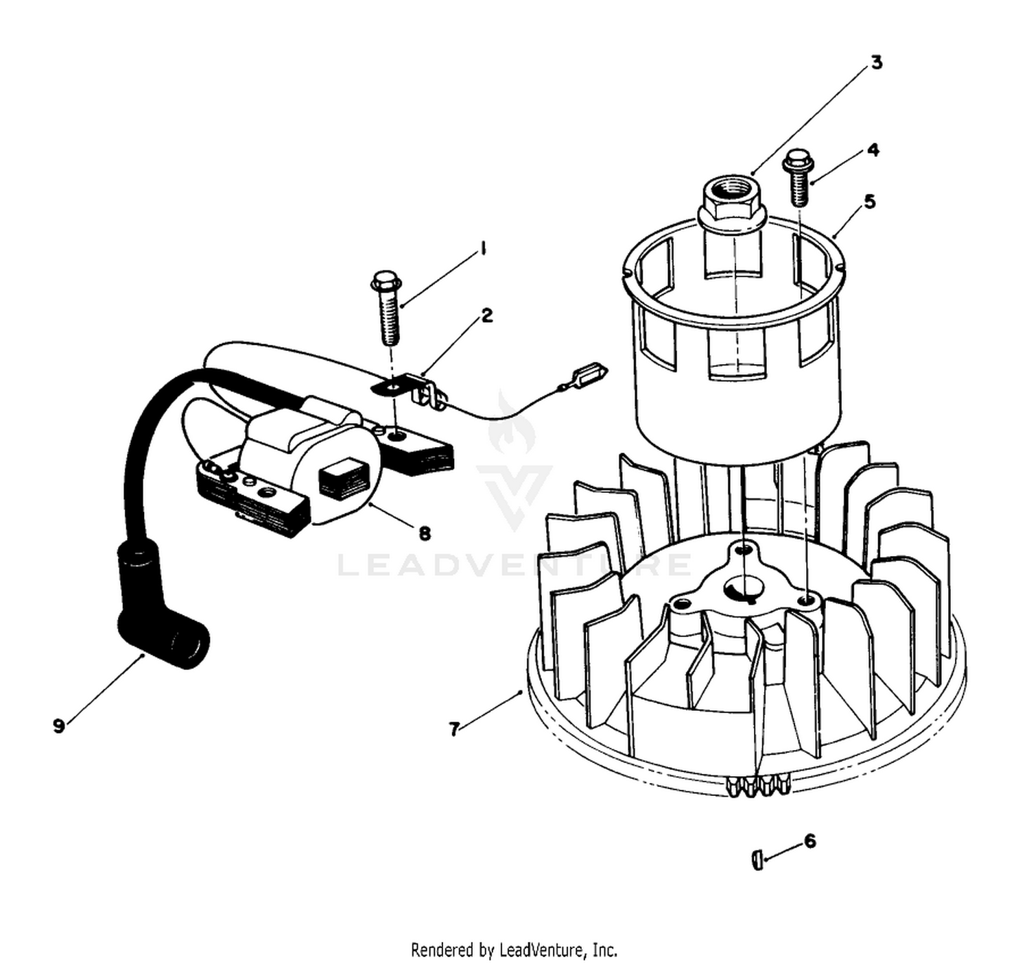 Magneto  Flywheel Assembly (model No. Vmg6)