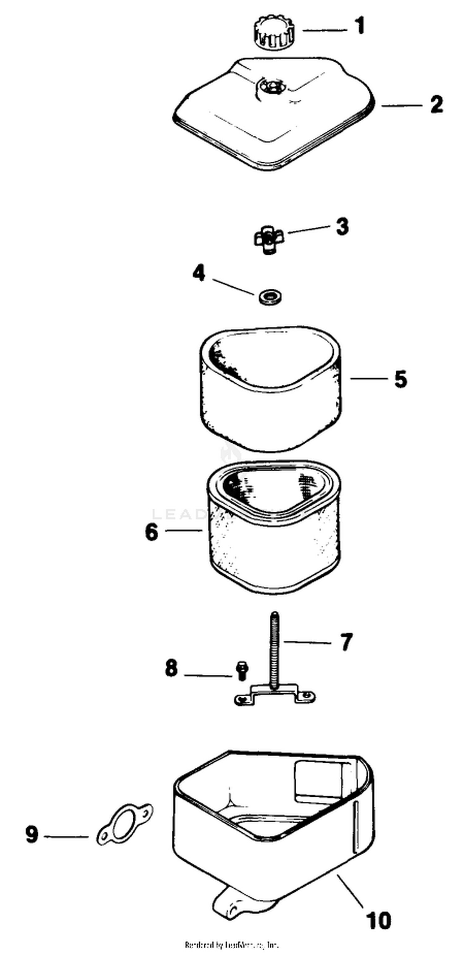 Air Intake/filtration-Engine Kohler Model No. Cv14 T-1412