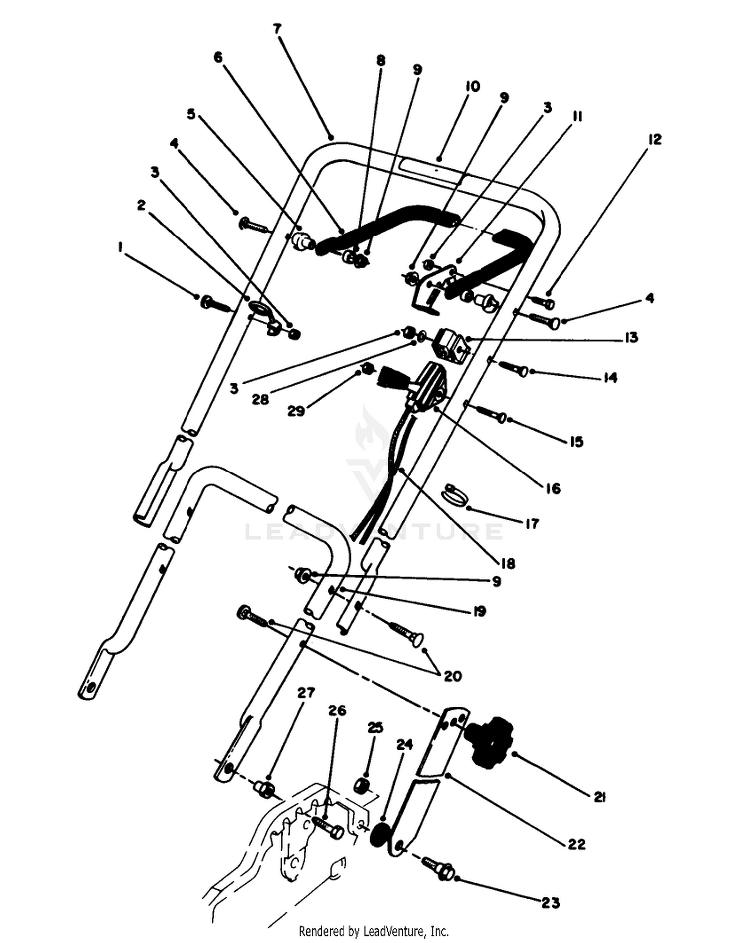 Handle  Throttle Control Assembly