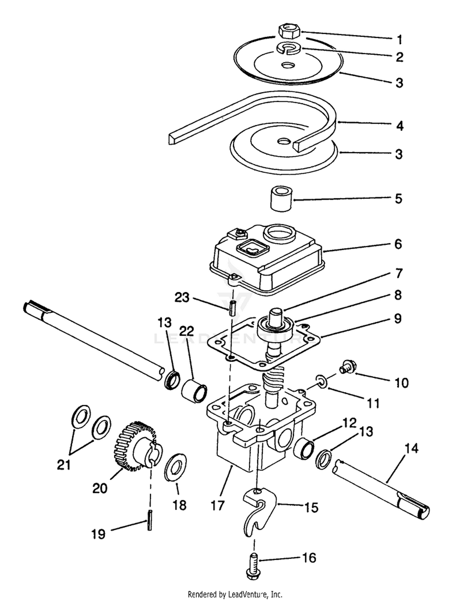Gearbox Assembly No. 71-8250 (model No. 20916b)