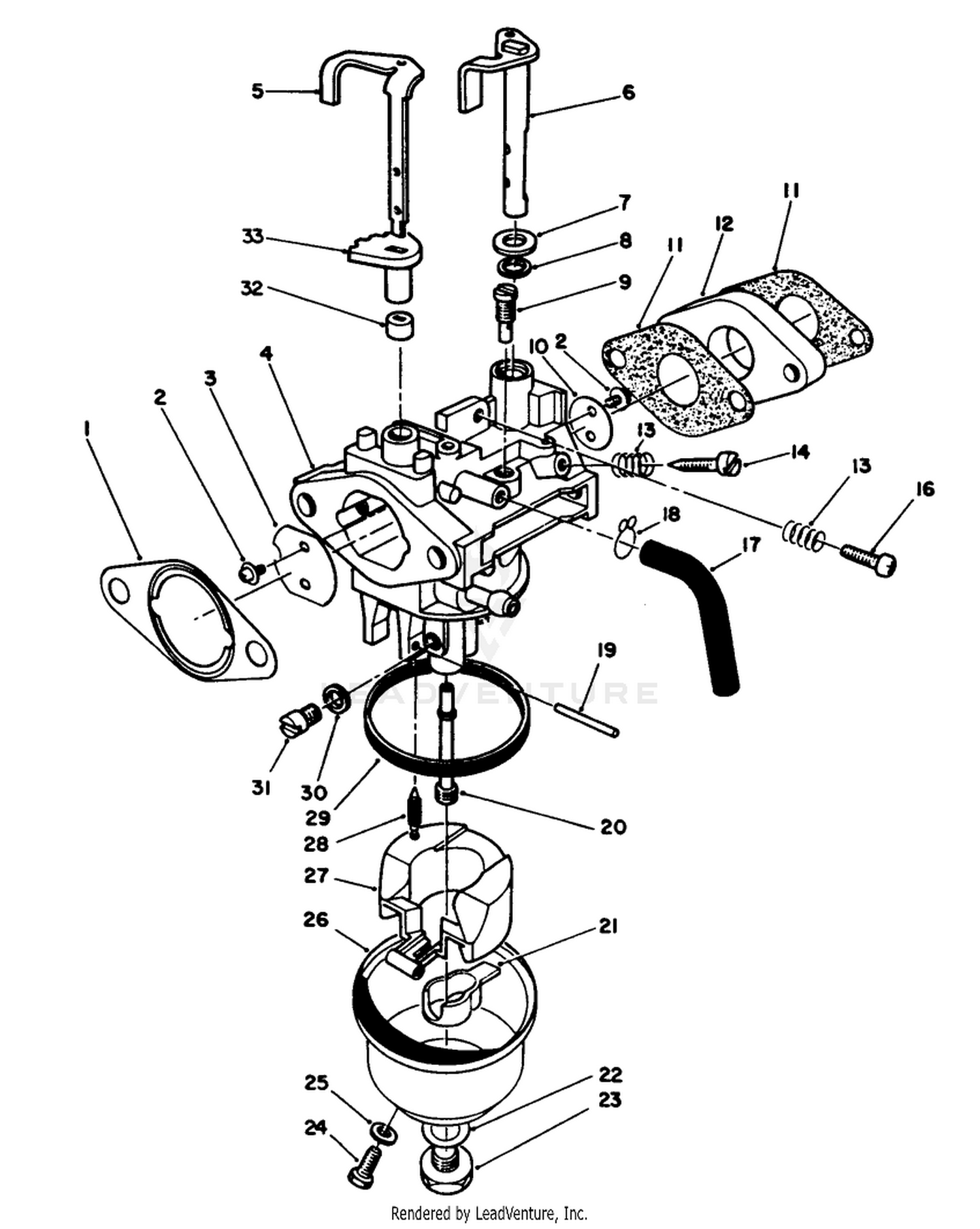 Carburetor Assembly (engine No. Vmj7)