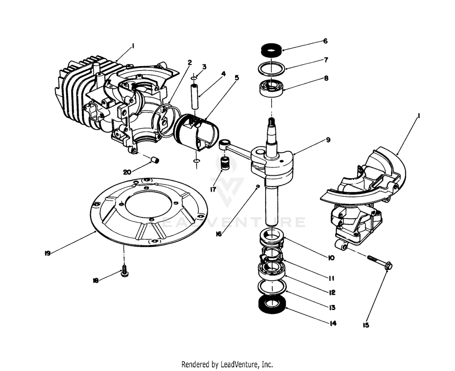 Crankshaft Assembly (engine No. 47ph7)