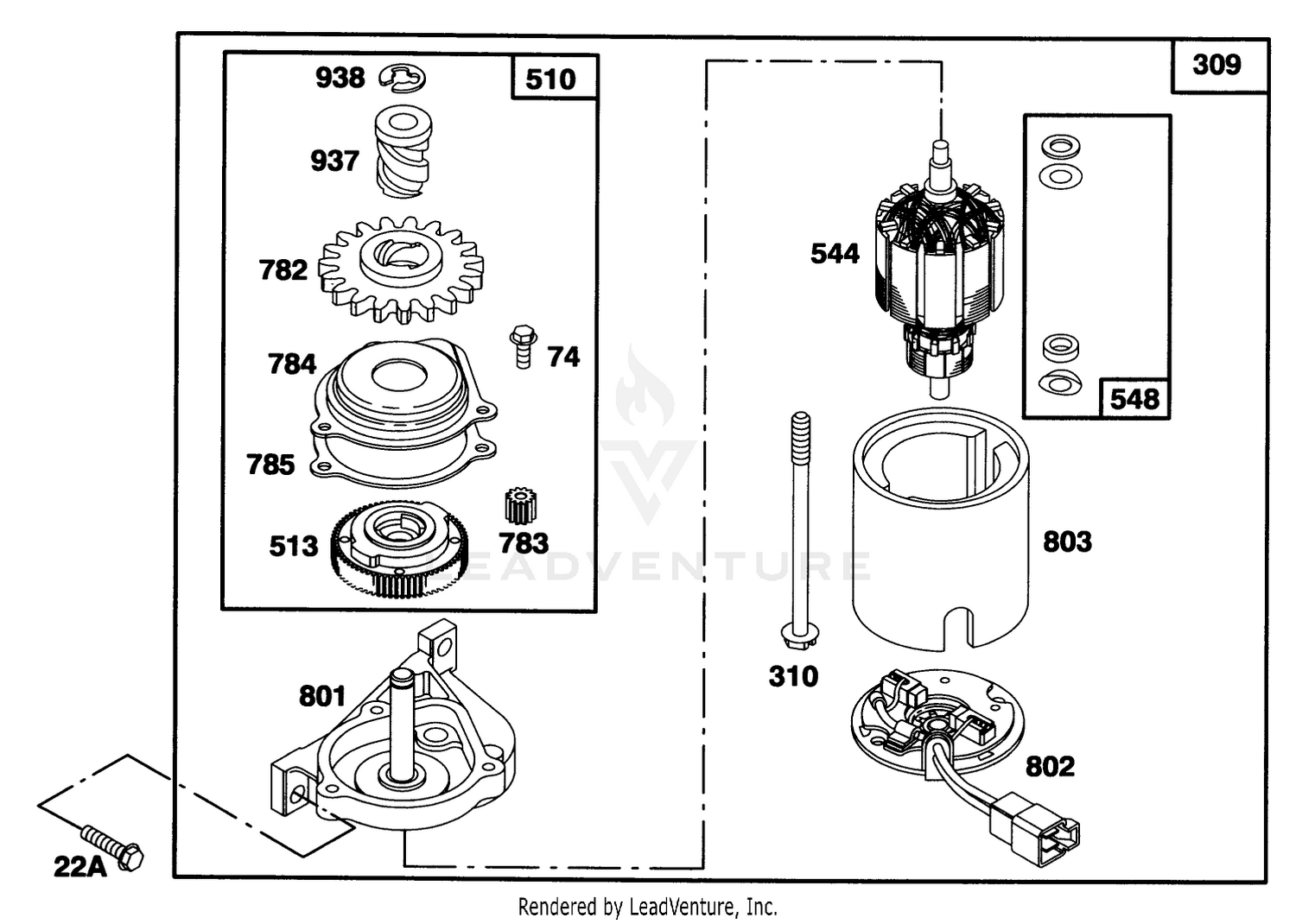 Engine Briggs  Stratton Model 124707-3185-01 8