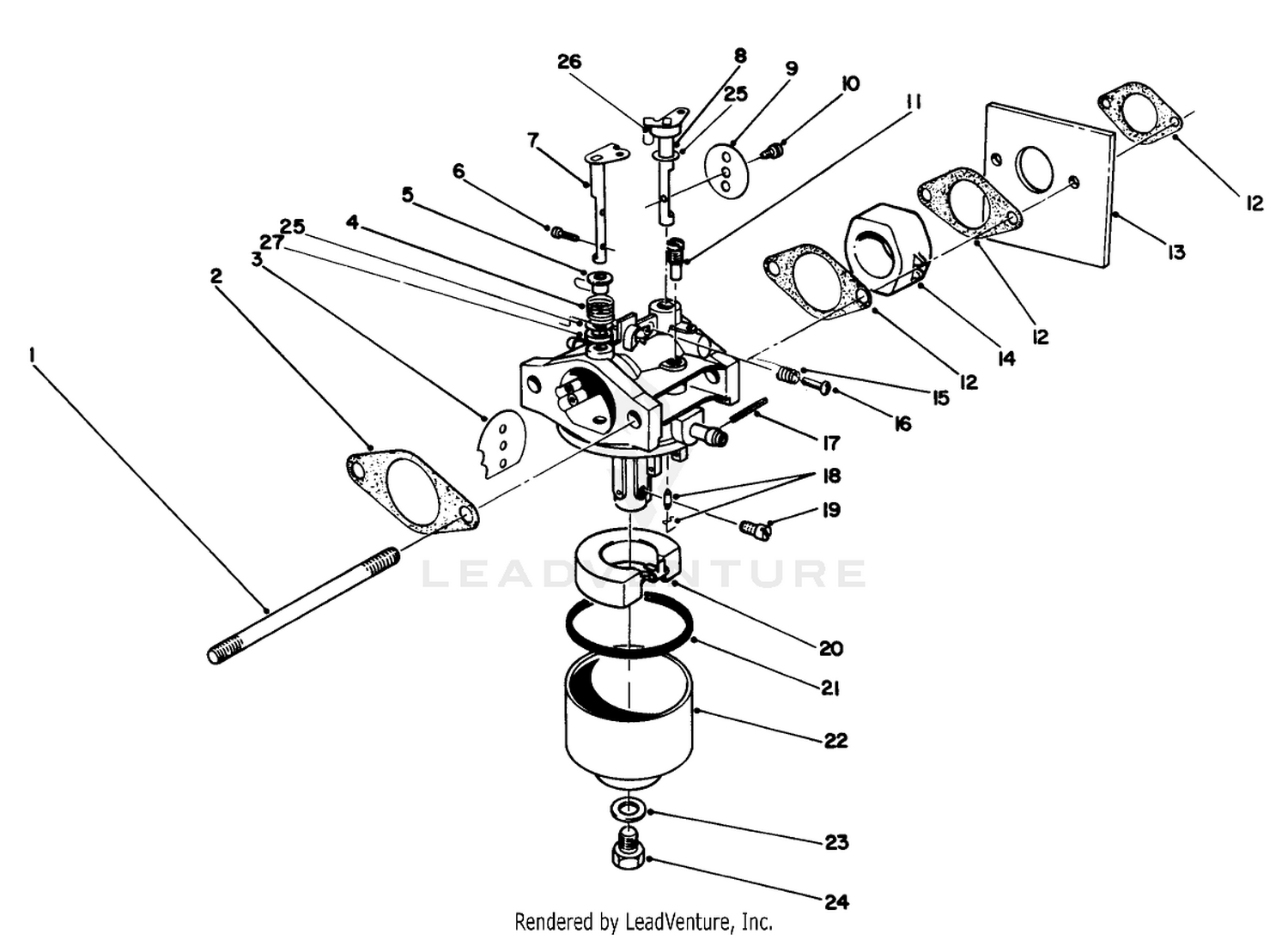 Carburetor Assembly (model No. 47pl0-3)