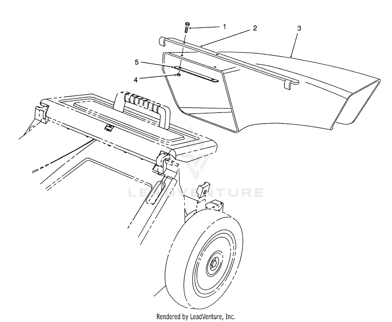 Side Discharge Chute Model No. 59112 (optional)