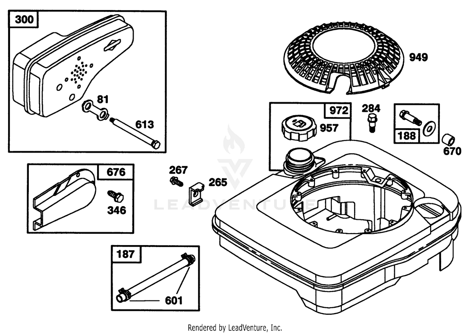 Engine Briggs  Stratton Model 124702-3115-01 6