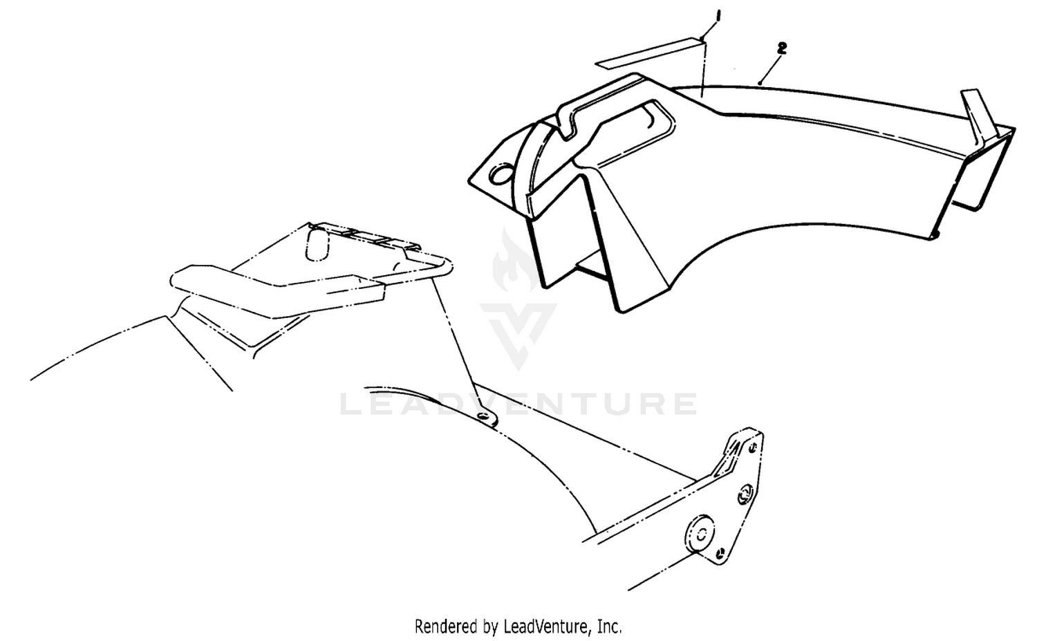 Side Discharge Chute Model No 59168 (optional)