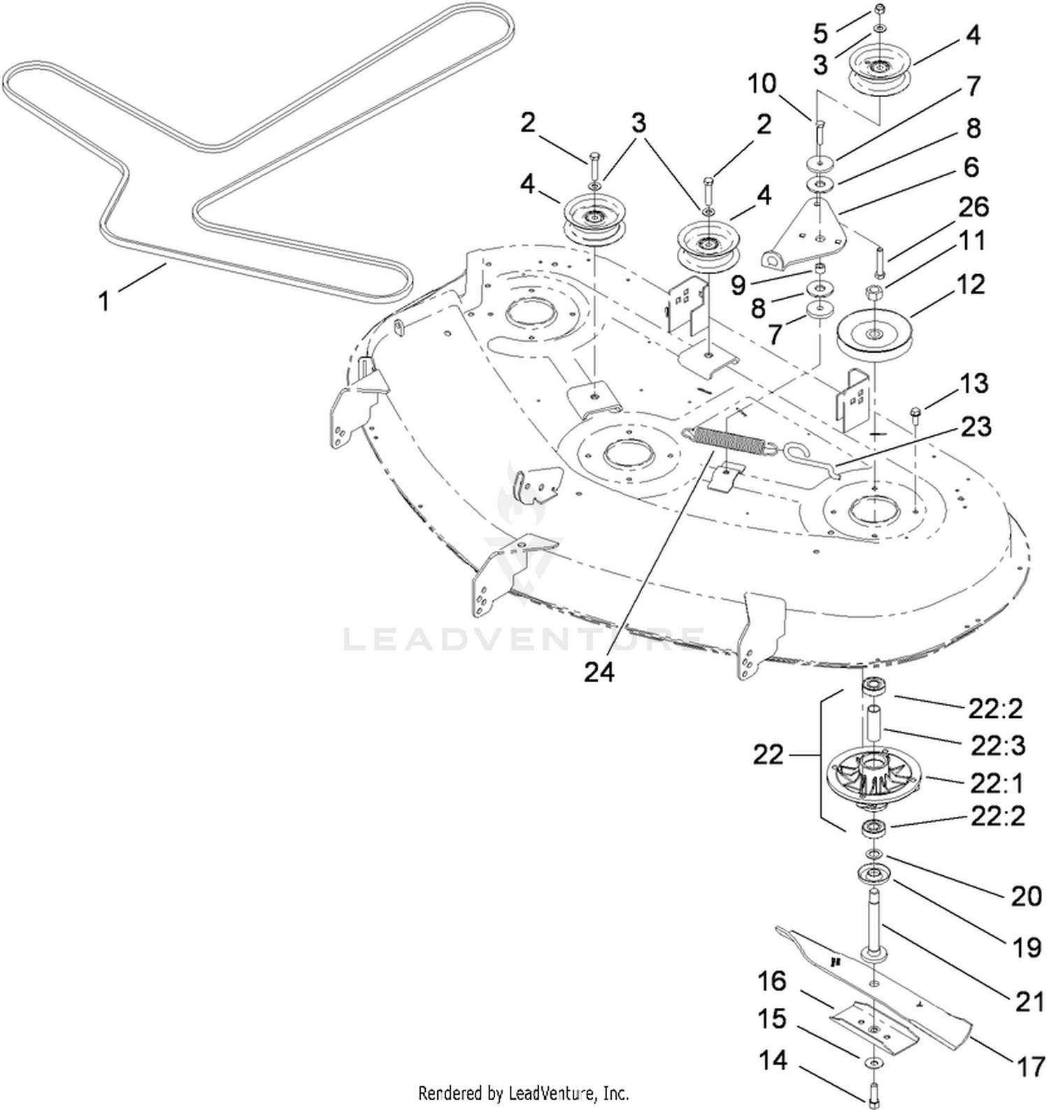 Toro mower blade discount removal