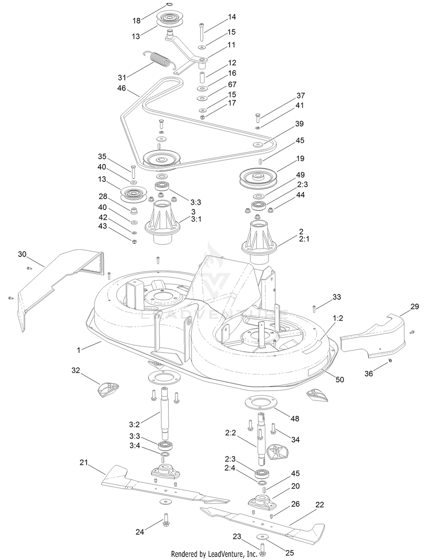 92cm Deck Assembly