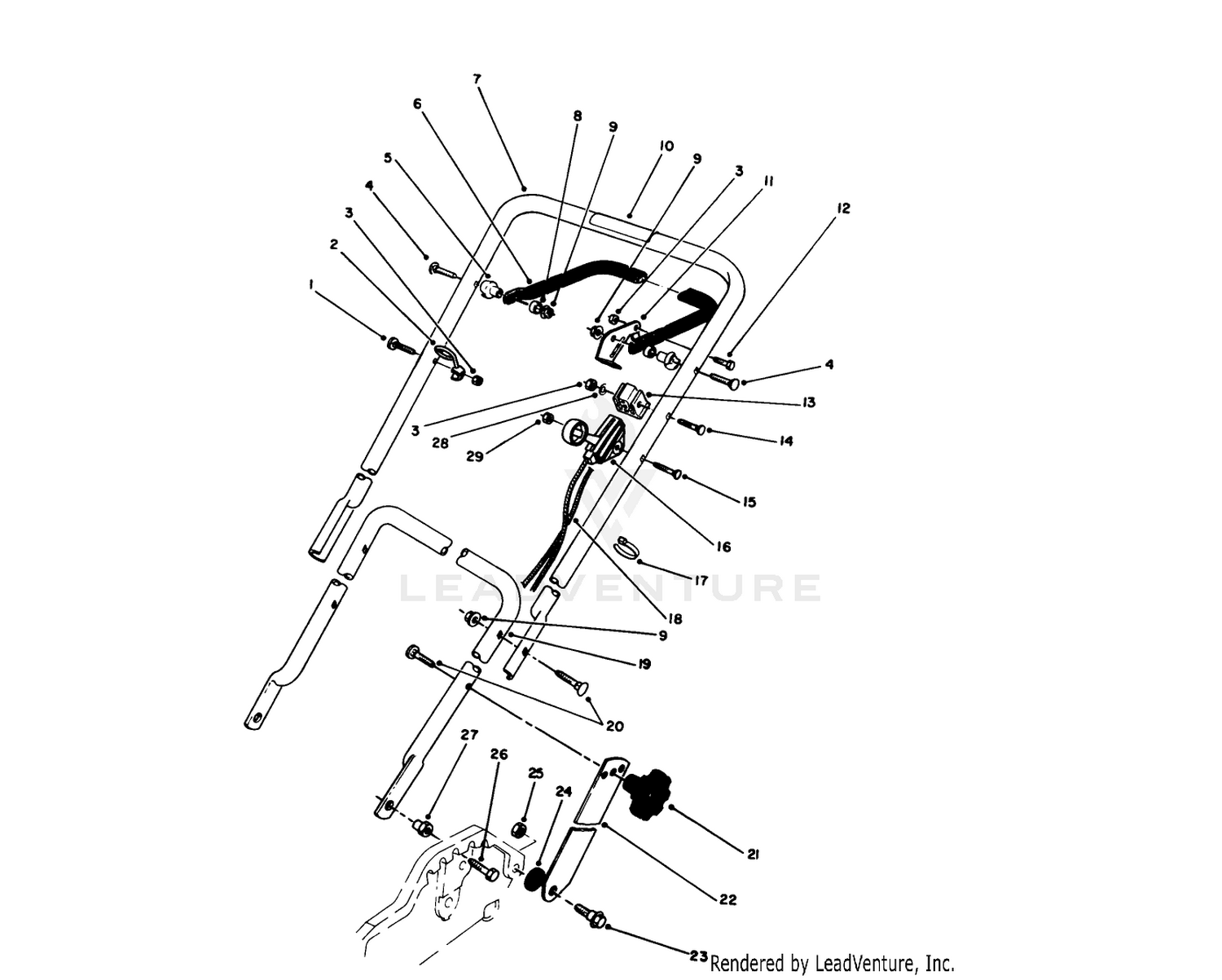 Handle  Throttle Control Assembly