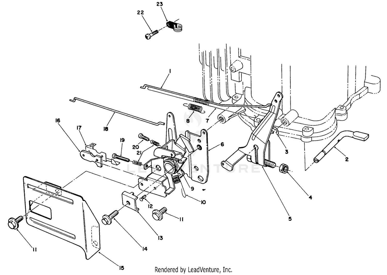 Governor Assembly (engine Model No. Vml0-3)