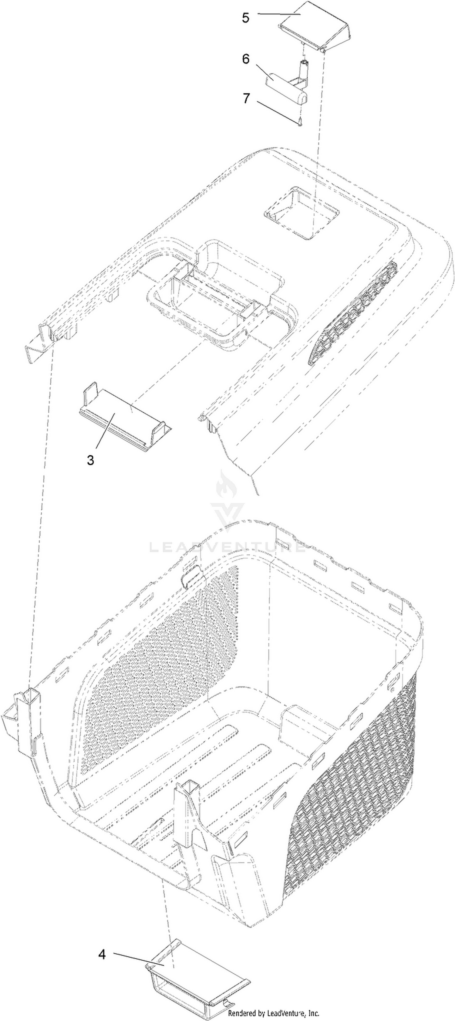 Grass Box Assembly No. 134-6362