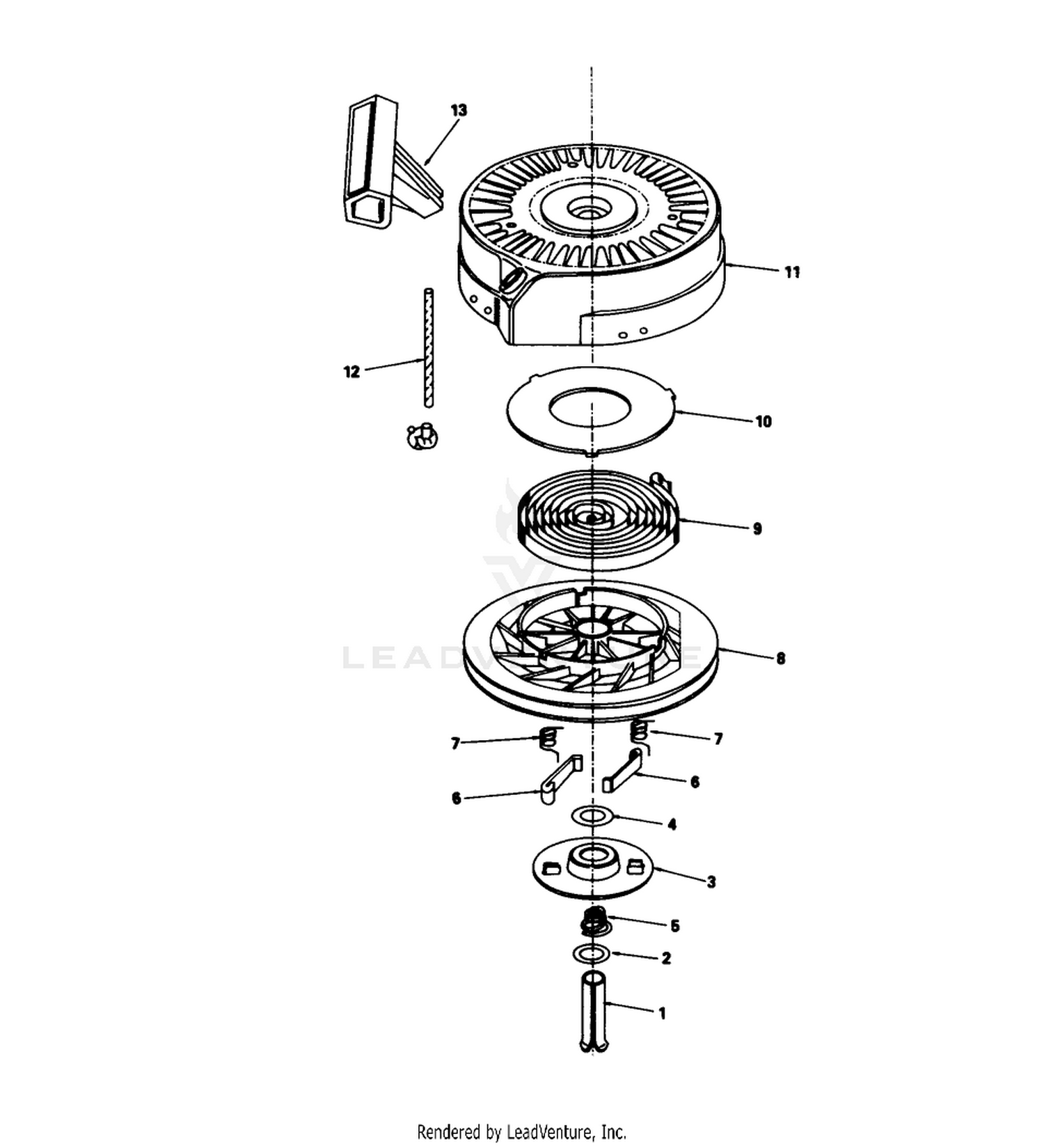 Rewind Starter N0. 590621